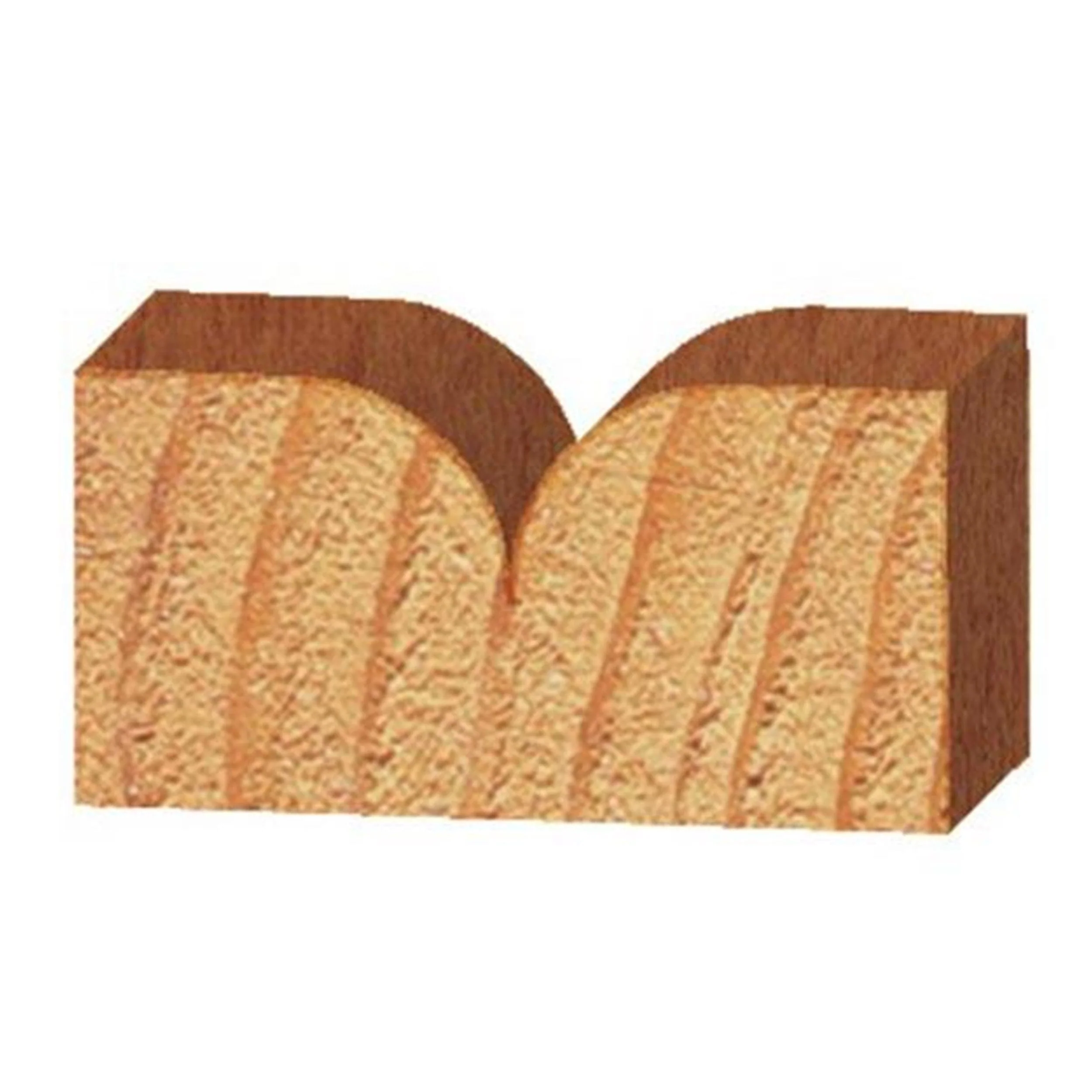 1570 Pointed Round Over Router Bit 3/16"R 3/8" D 1/4" SH - Image 2