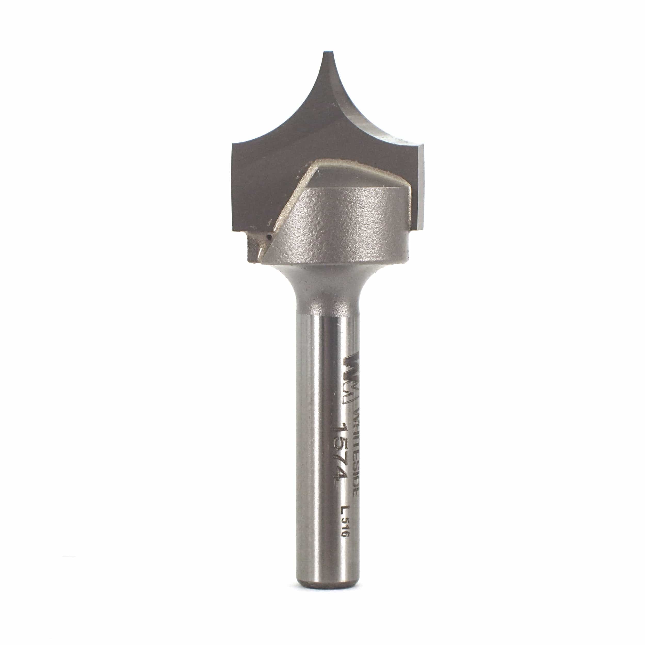 1574 Pointed Round Over Router Bit 3/8″ R 3/4″ D 1/4″ SH