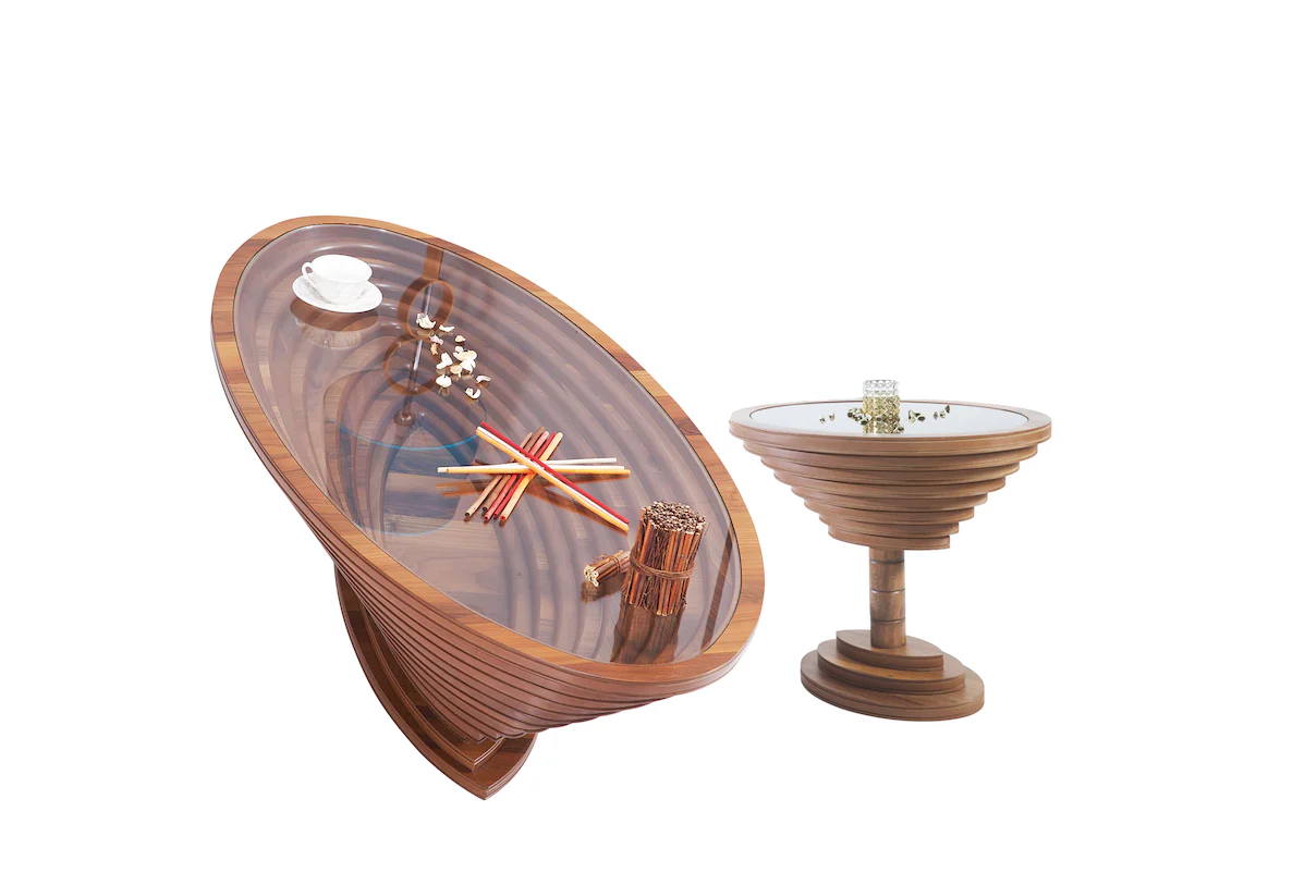 Tina Walnut End Table - Image 2