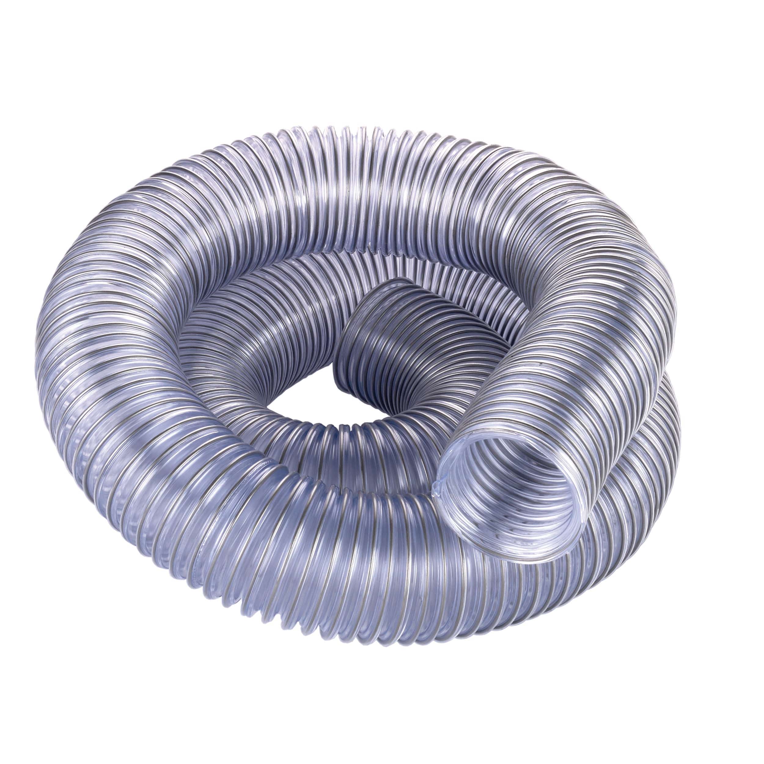 Flexadux PV Dust Collection Hose – 2-1/2″ x 10′ – Clear