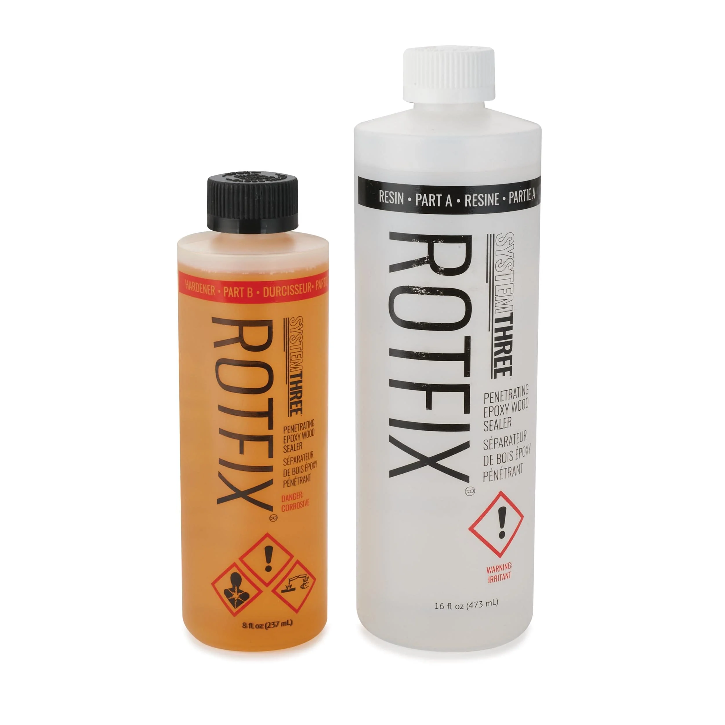 Rotfix Penetrating Epoxy Wood Sealer Kit – 24 oz