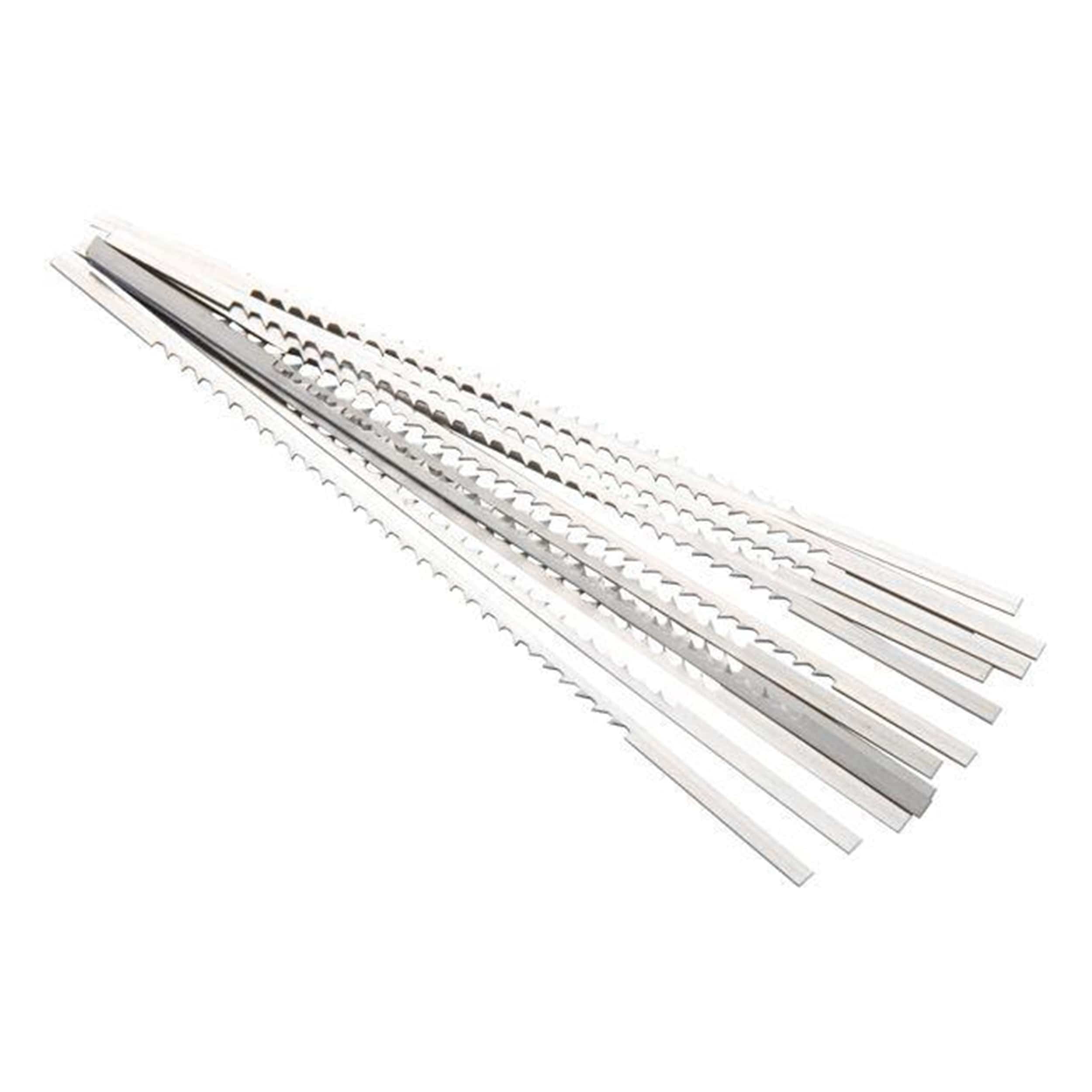 Reverse Tooth Scroll Saw Blade .017" x .047" x #7R x 11.5/8 TPI, 12 Pack - Image 1