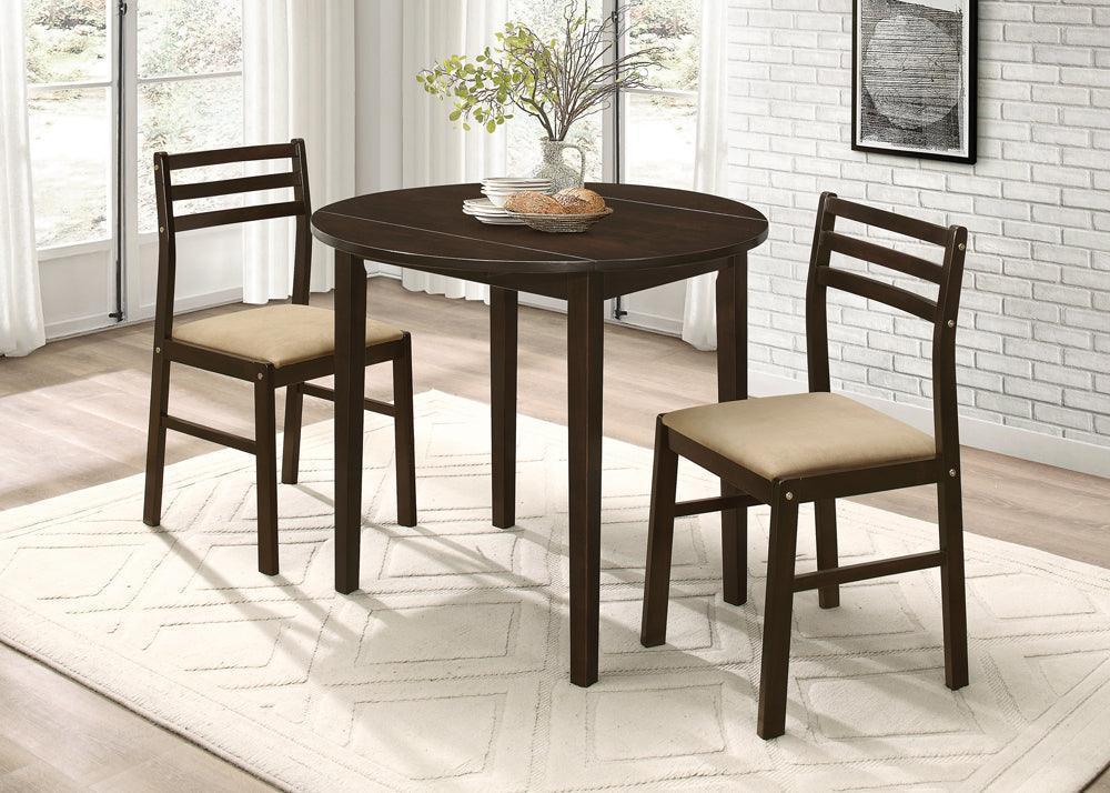 G130005 Cappuccino Tan Circular Dining Room Set - Image 2