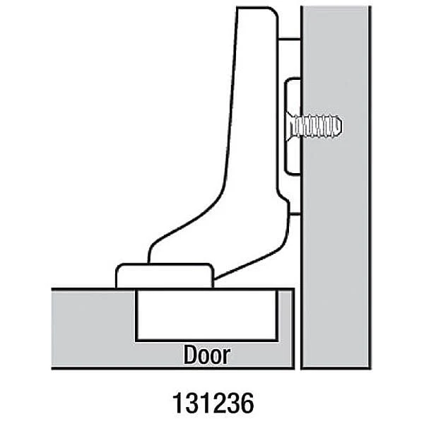 Clip Top Inset  Frameless Hinge - 1 Pair - Image 2