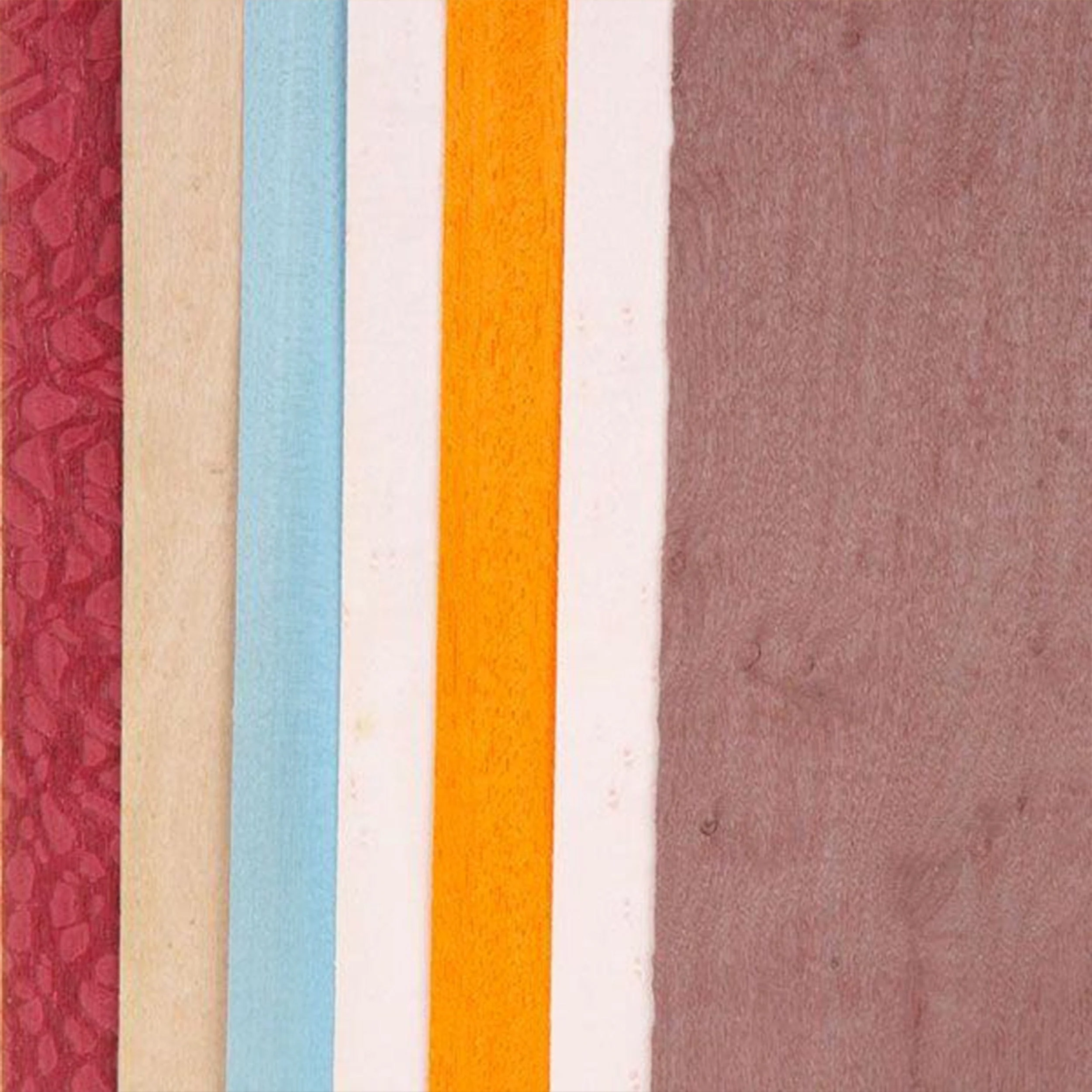 Dyed Wood Veneer – 4-1/2″ to 6-1/2″ Width – Wild Color – 3 Square Foot Pack