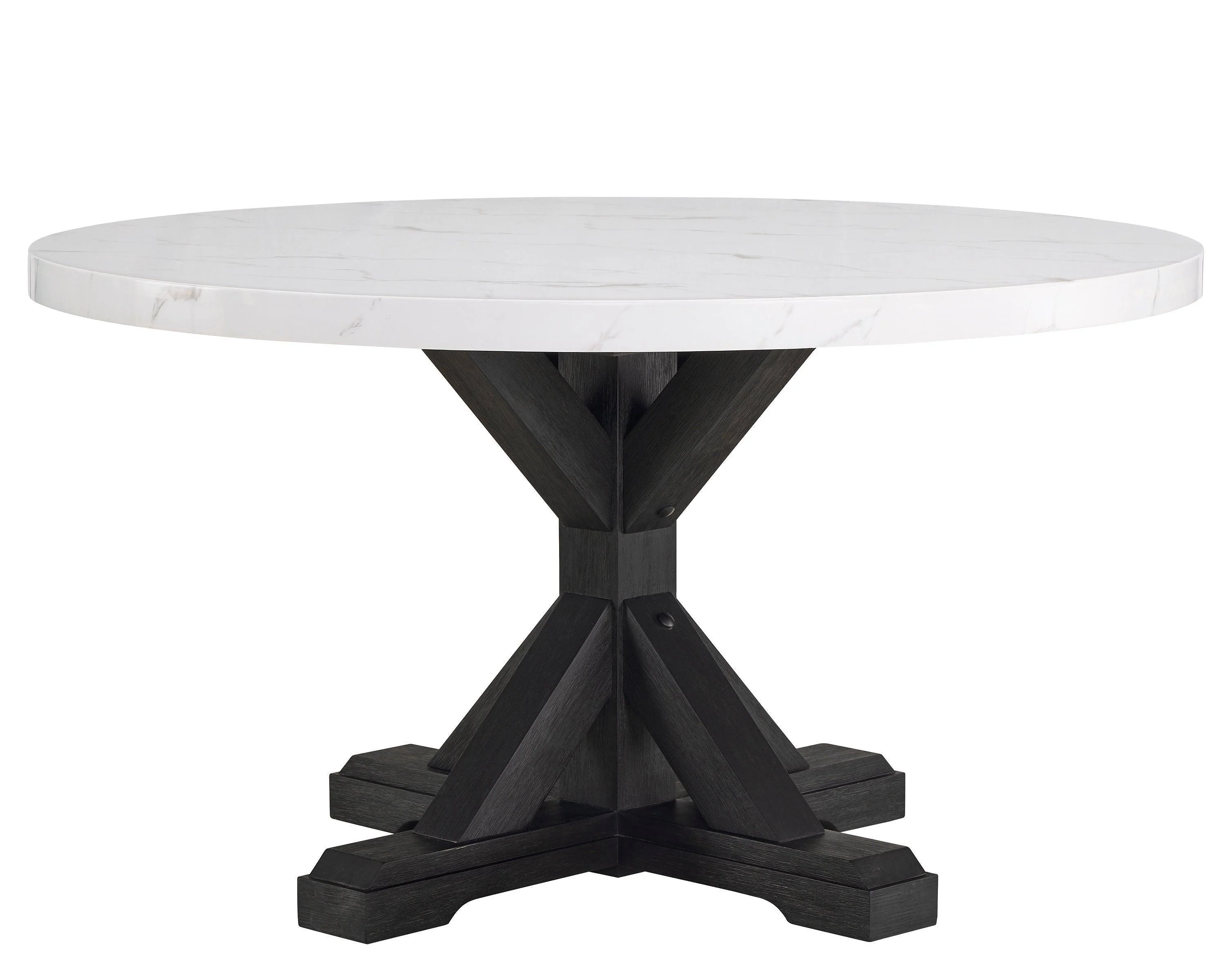 Vance Dove Gray Round Dining Room Set - Image 2