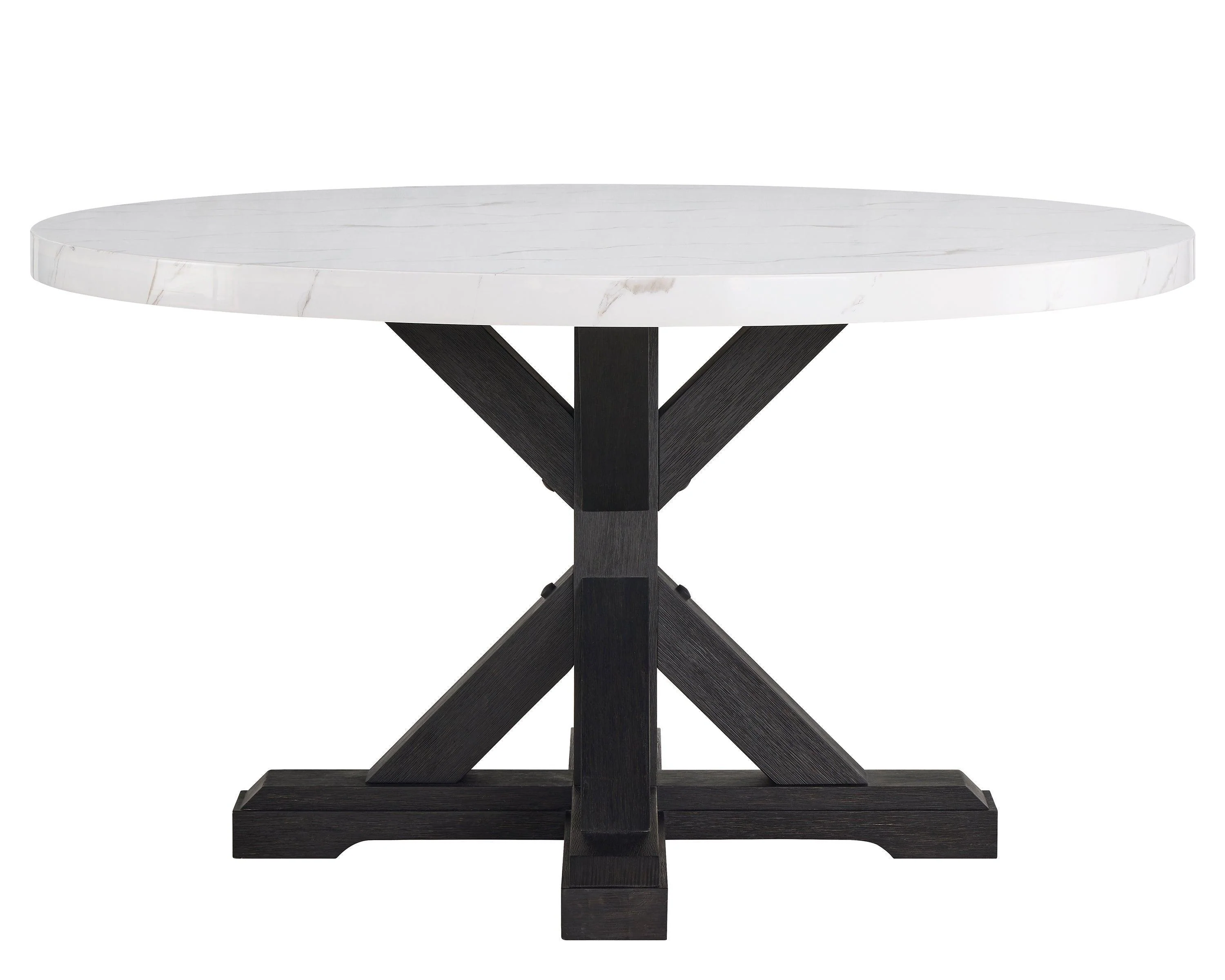 Vance Dove Gray Round Dining Room Set - Image 3