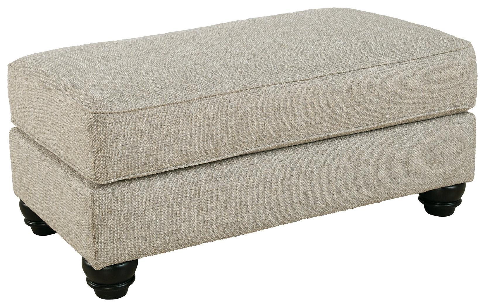 Asanti Fog Chenille Ottoman - Image 2