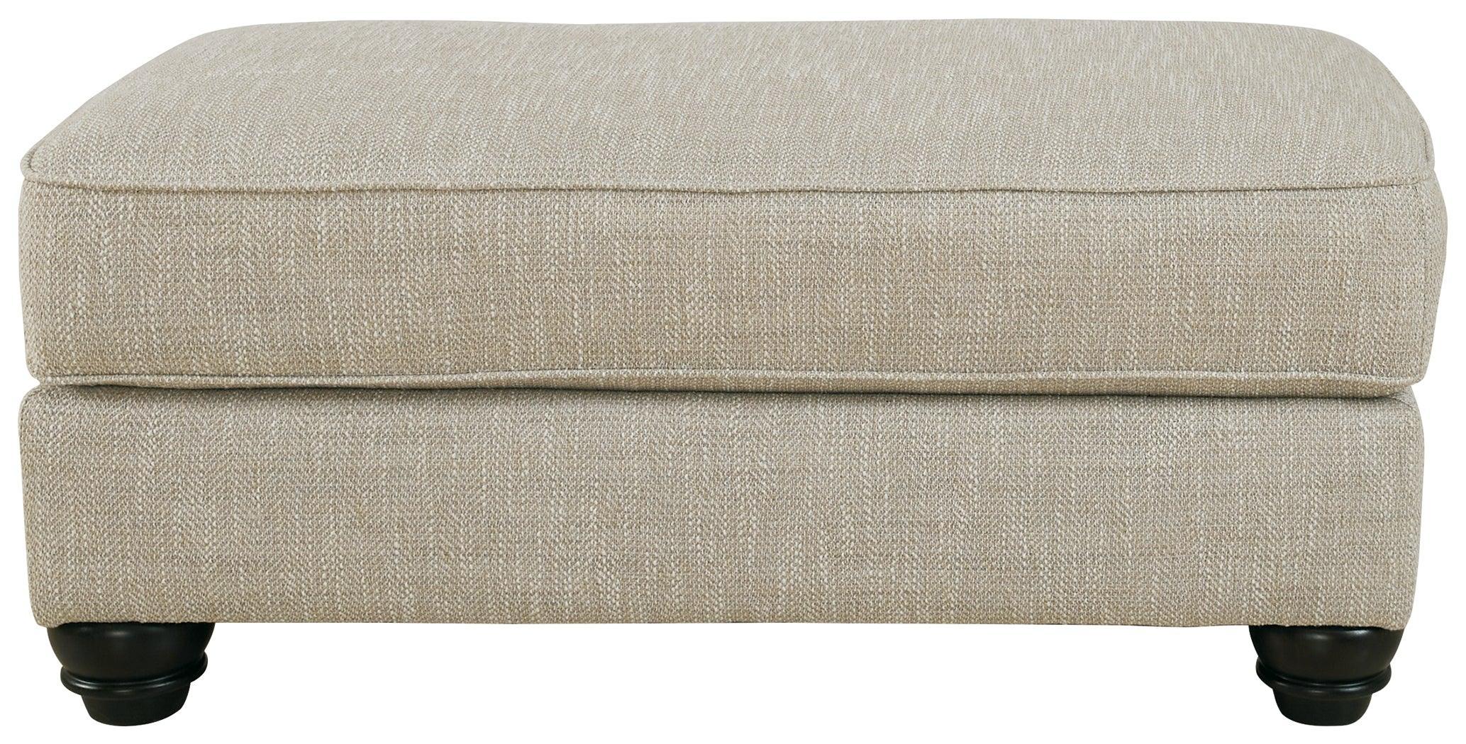 Asanti Fog Chenille Ottoman - Image 3