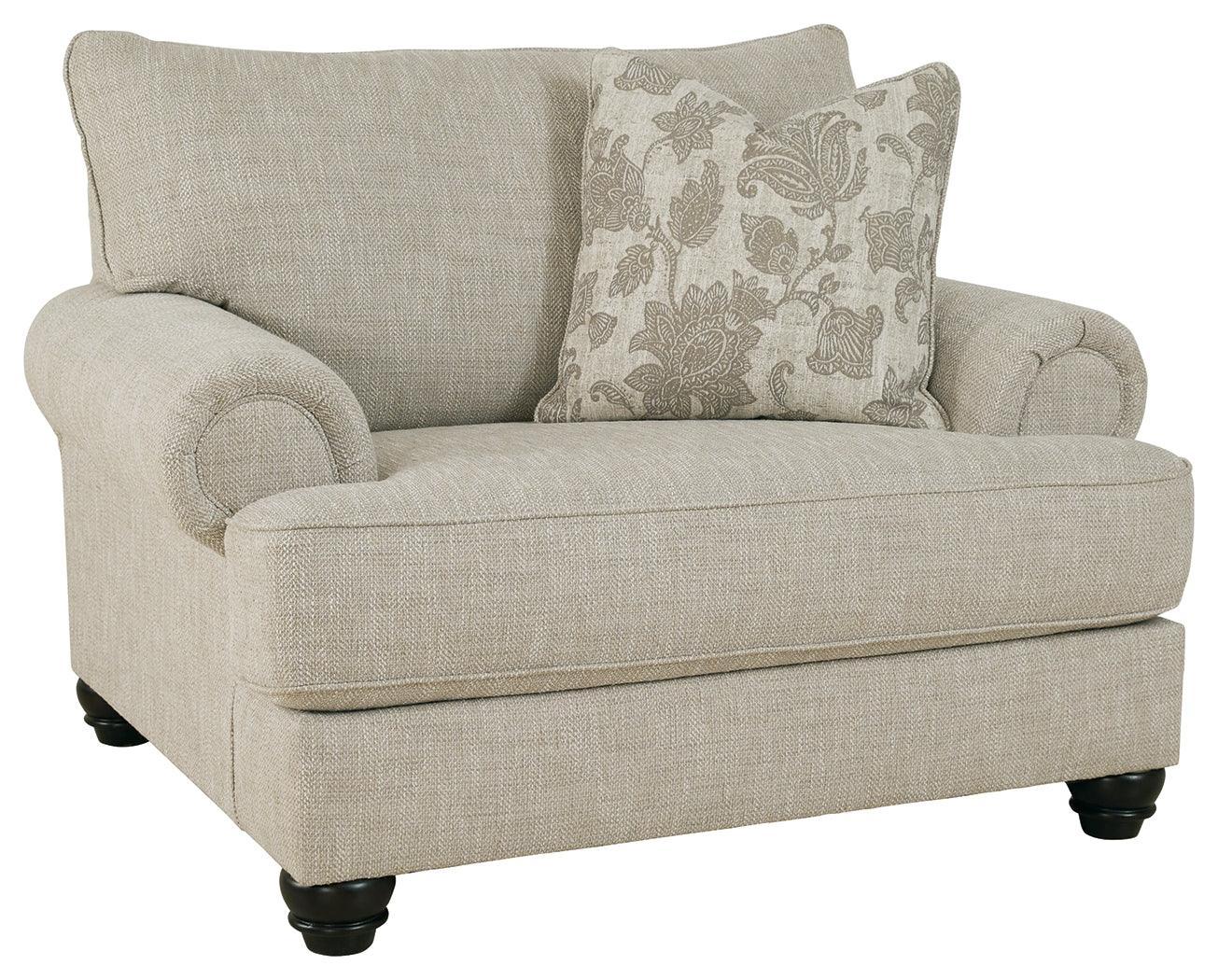 Asanti Fog Chenille Oversized Chair - Image 2