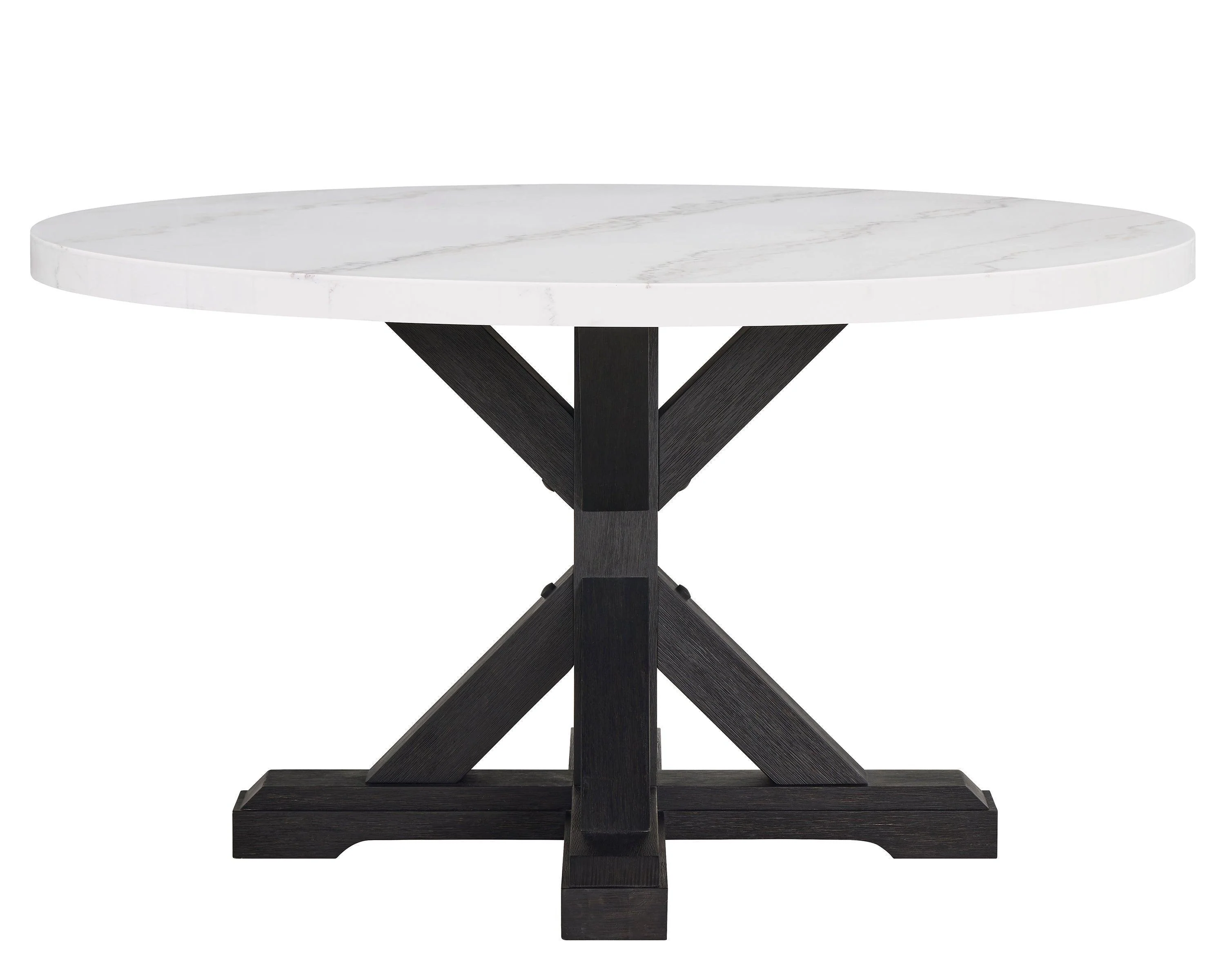 Varley Light Gray White Round Dining Room Set - Image 3