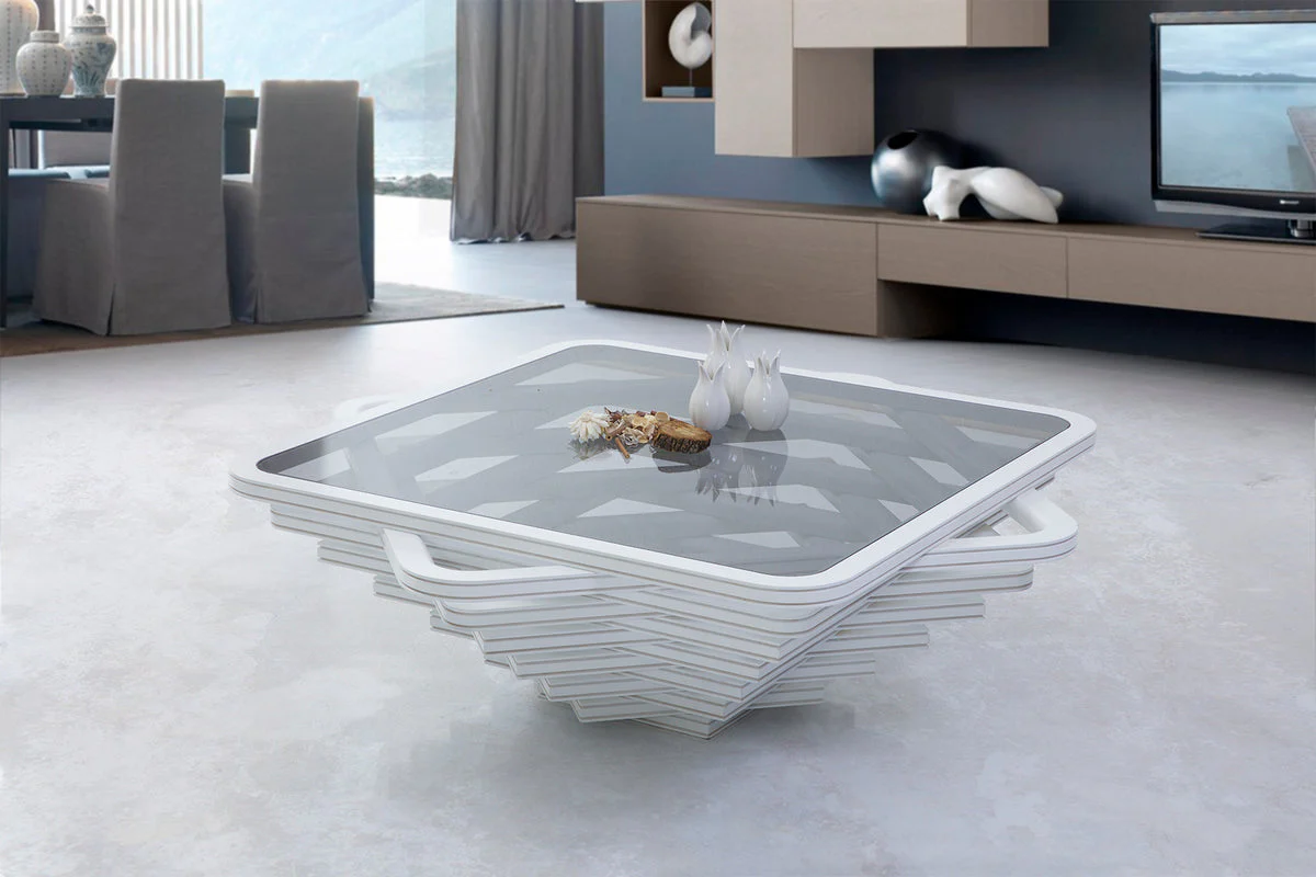 Gina White Coffee Table - Image 2