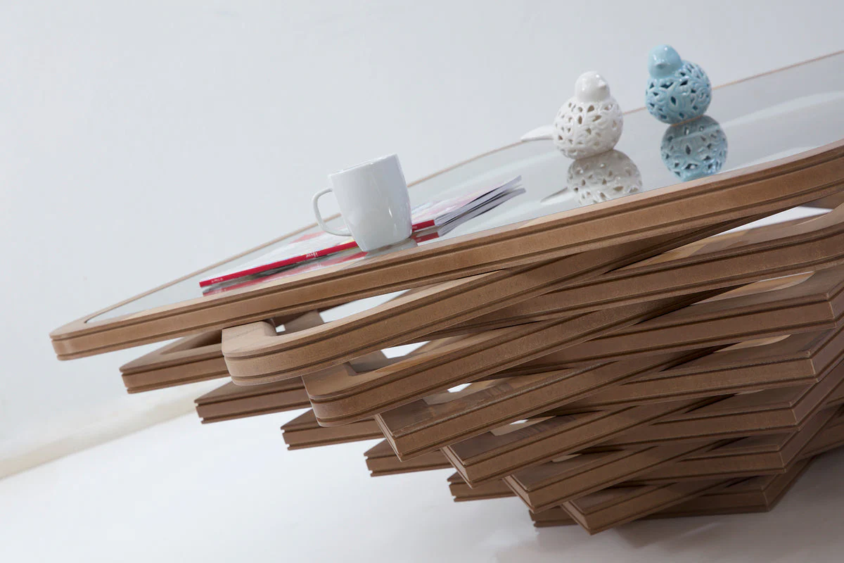 Gina Walnut Coffee Table - Image 2