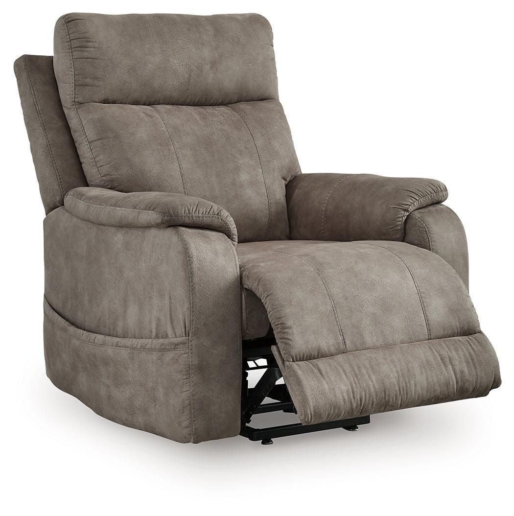 Crestmeade Fossil Faux Leather Power Lift Recliner - Image 2