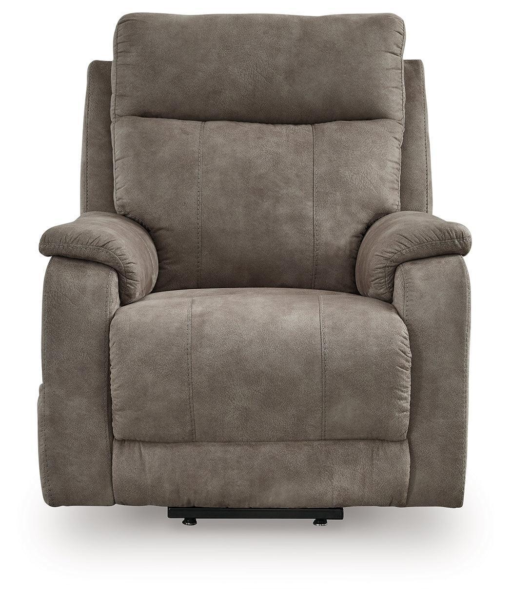 Crestmeade Fossil Faux Leather Power Lift Recliner - Image 3
