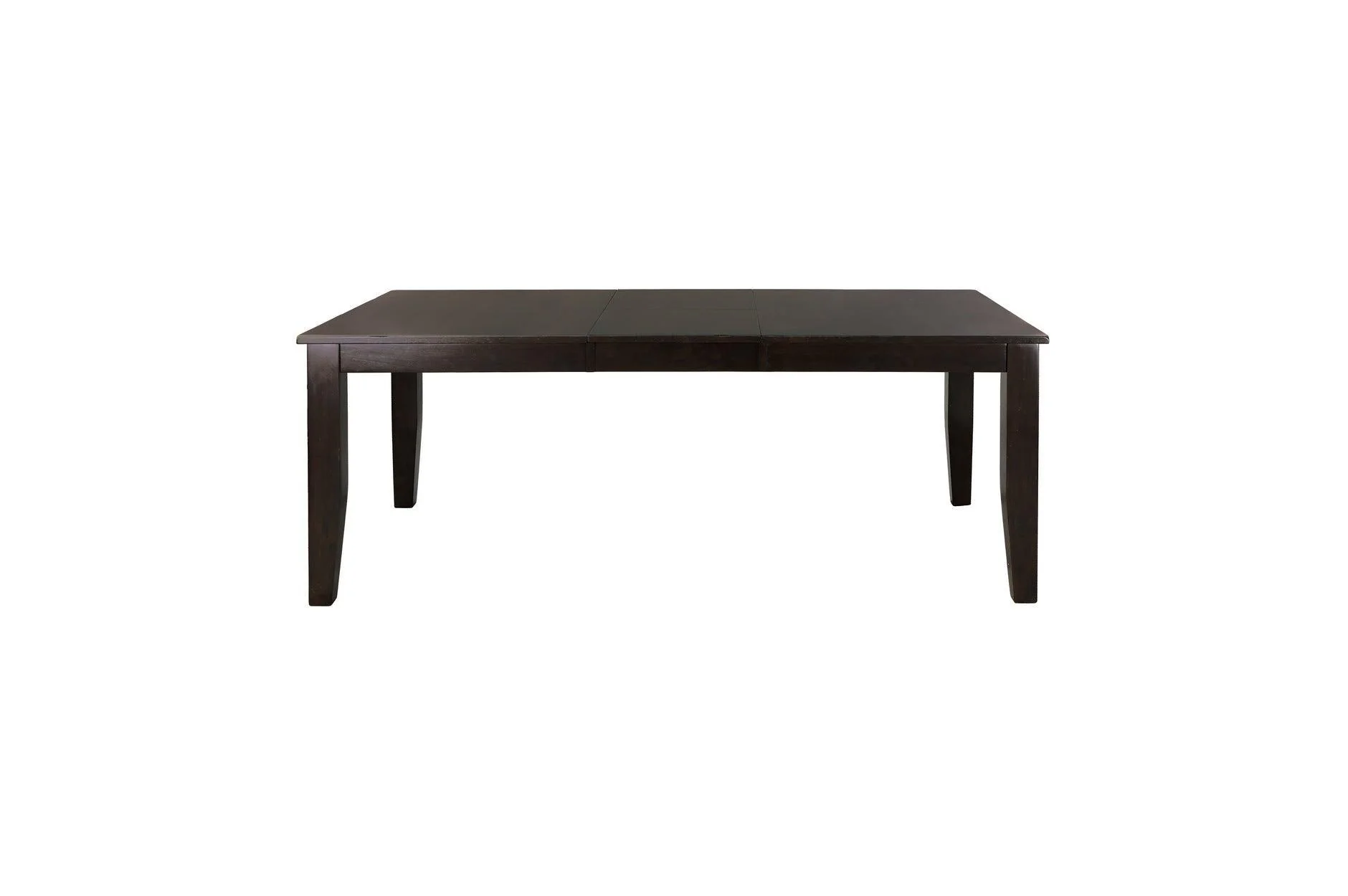 Crown Point Brown Faux Leather Rectangular Dining Room Set - Image 3