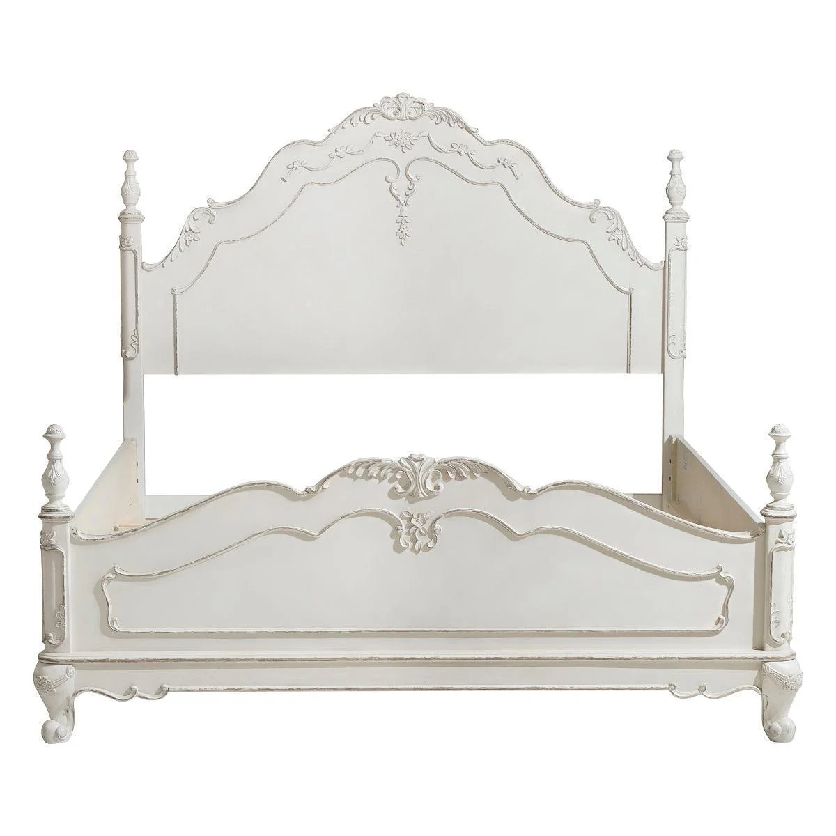 Cinderella White Panel Queen Bed - Image 2