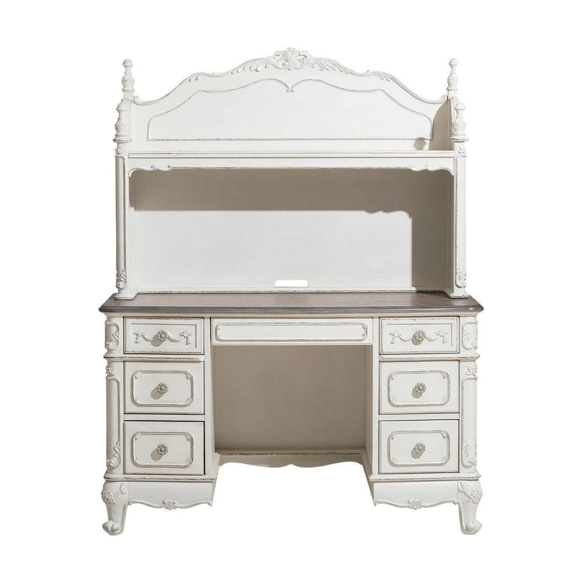 Cinderella Antique White Birch Writing Desk - Image 2