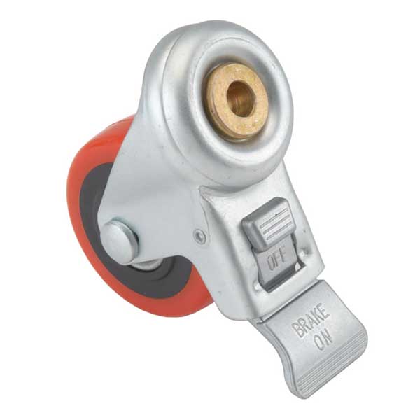 3″ HD Caster – Double Locking – Swiveling – 1/2″ Mounting Hole