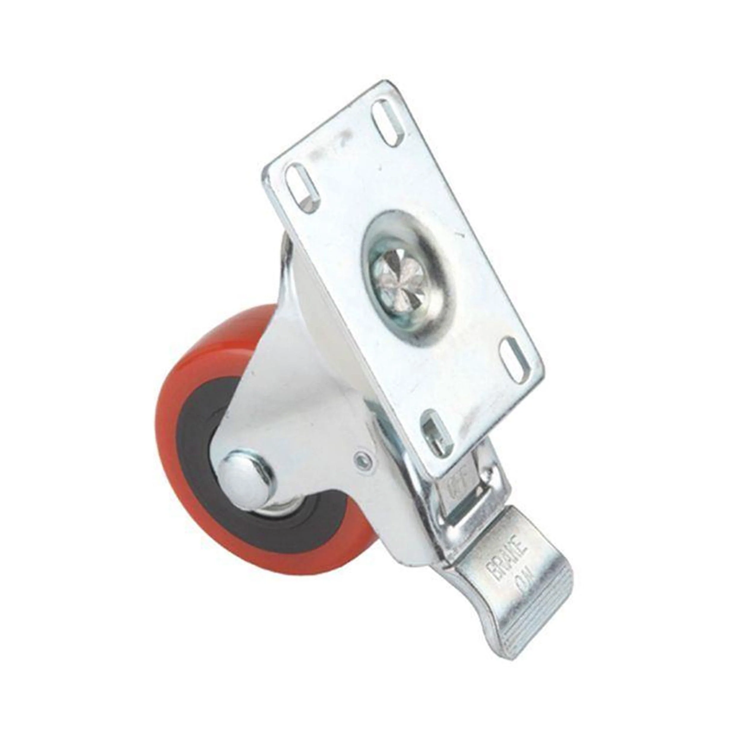 5″ HD Caster – Double Locking – Swiveling – 4 Hole Mounting Plate