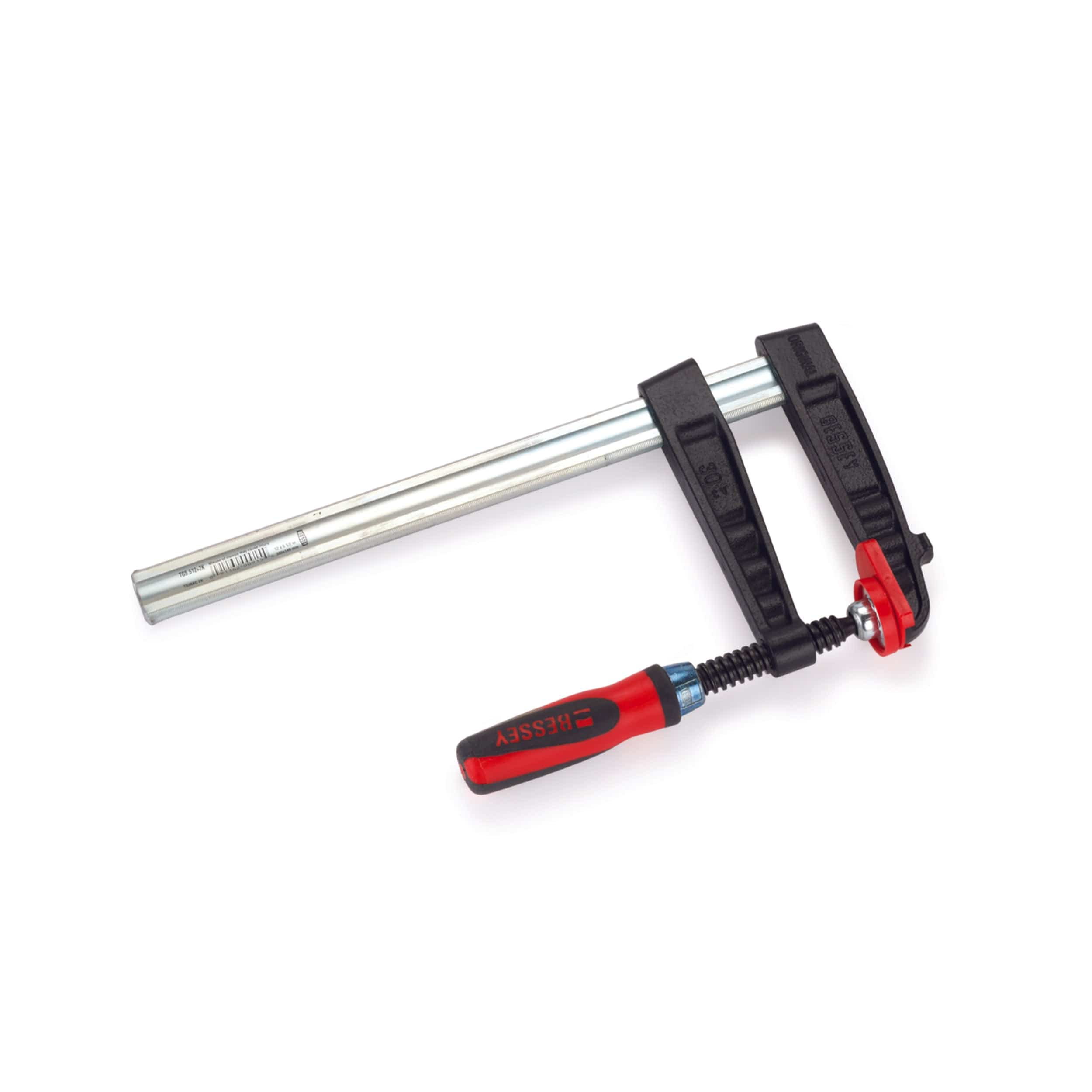 TG Series 12″ Medium Duty F-Style Woodworking Bar Clamp – 5-1/2″ Throat