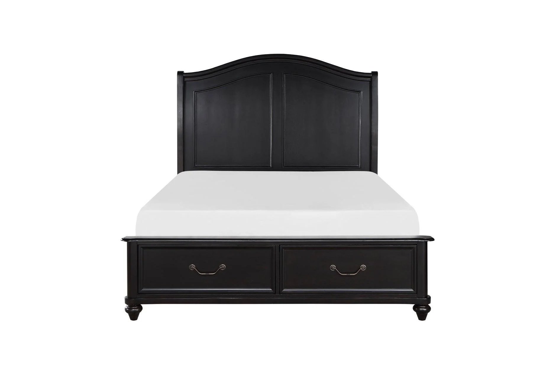 Herman Charcoal Brown Upholstered Bedroom Set - Image 2