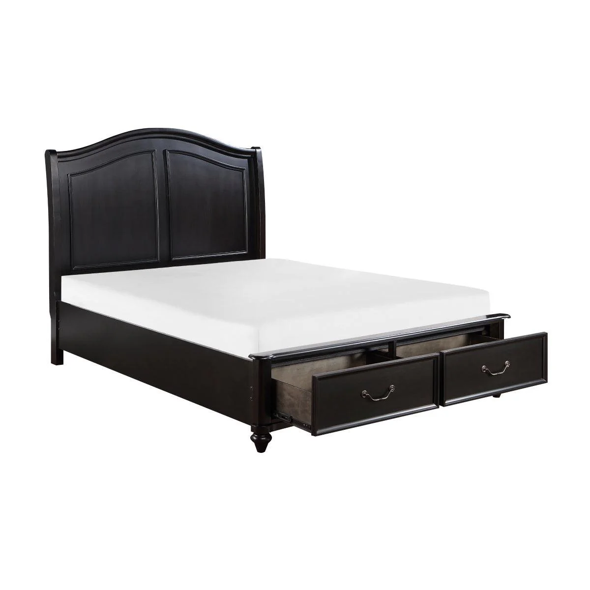 Herman Charcoal Brown Upholstered King Bed - Image 3