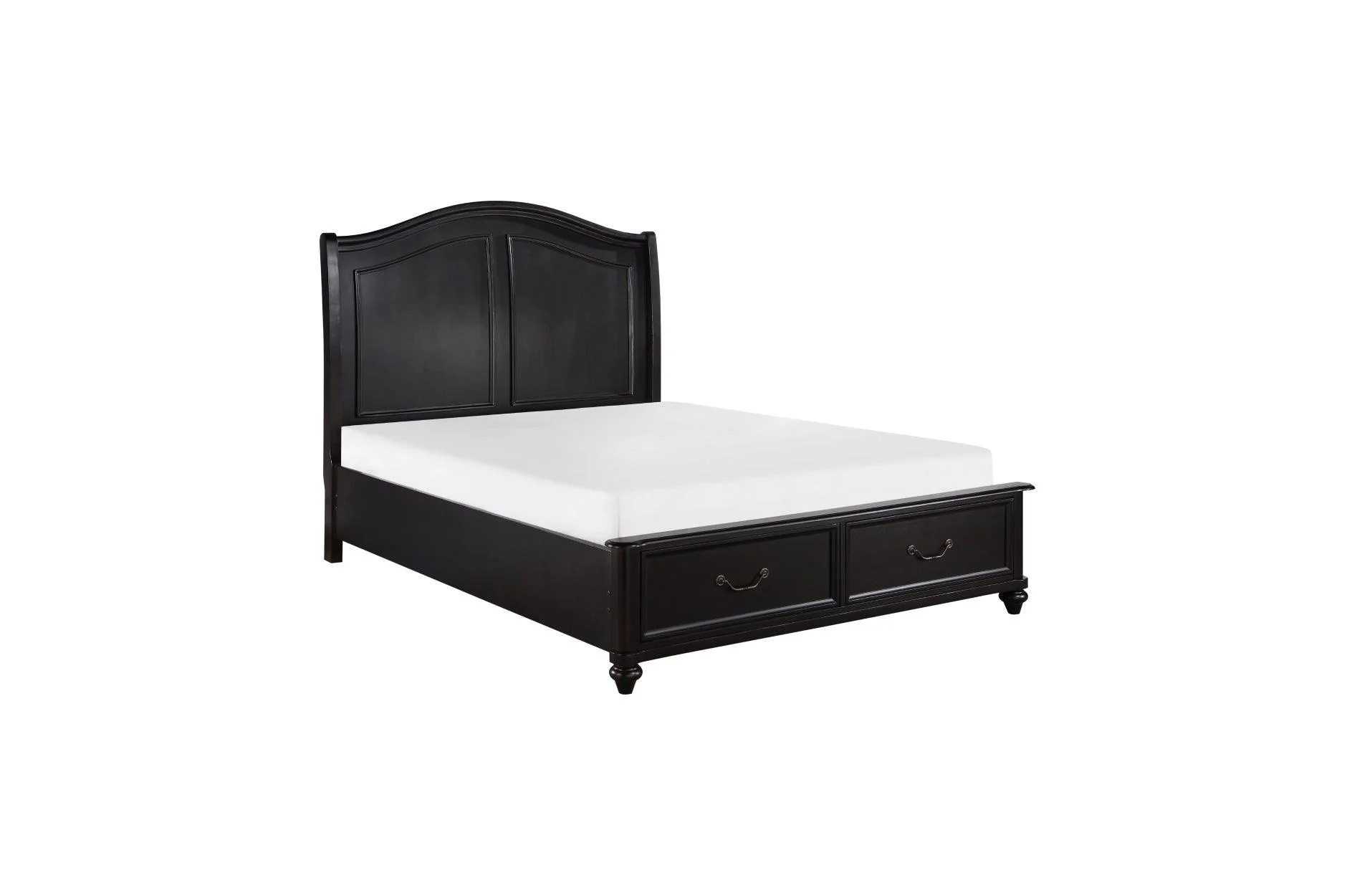 Herman Charcoal Brown Upholstered Bedroom Set - Image 3