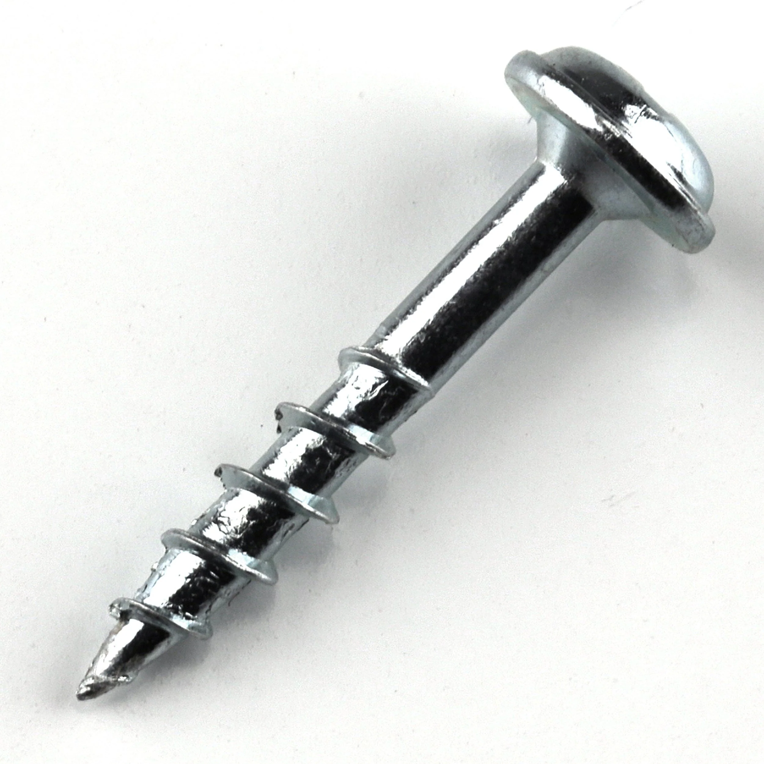 Pocket Hole Screw - #8 Coarse - Square Drive - Washer Head - Zinc - Image 2
