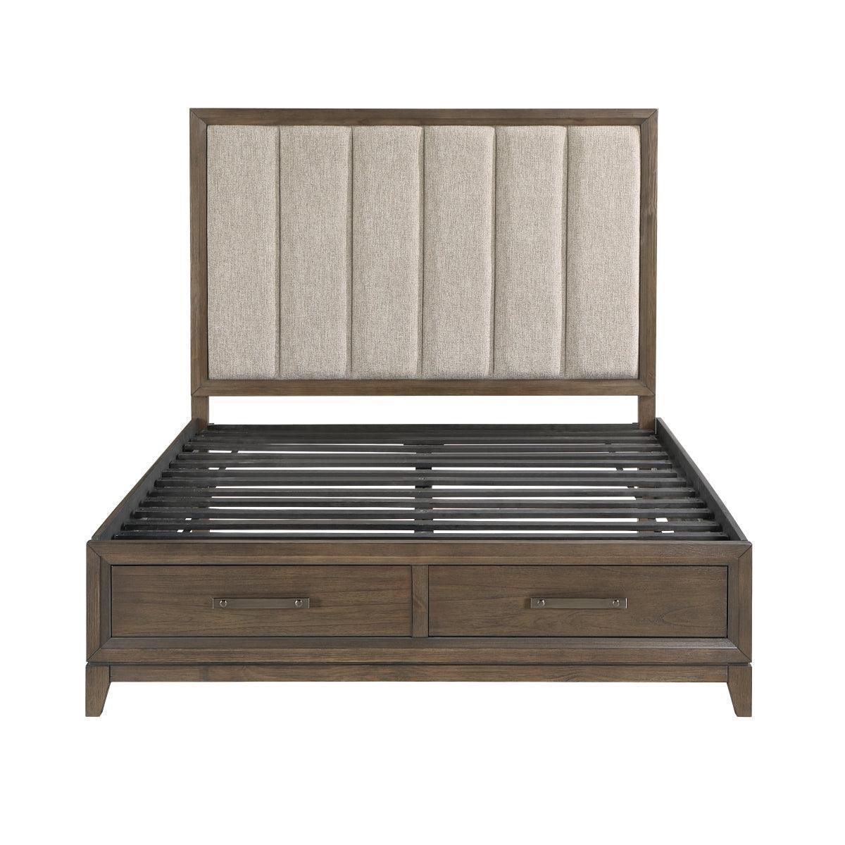 Shoro Upholstered Storage Platform King Bed - Image 2