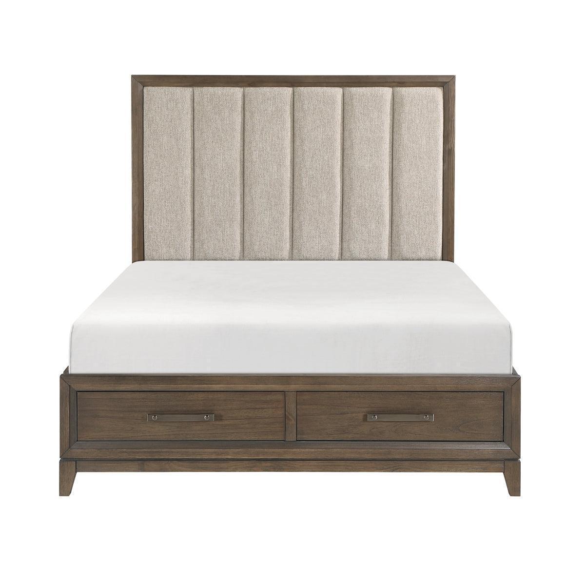 Shoro Upholstered Storage Platform Queen Bed - Image 1