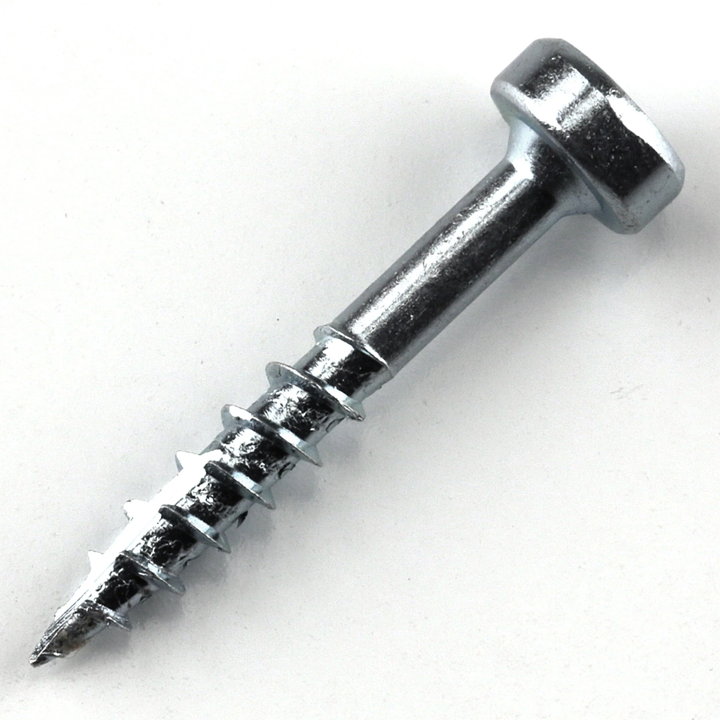 Pocket Hole Screw - #7 x 1" Coarse - Square Drive - Pan-Head - Zinc - Image 2