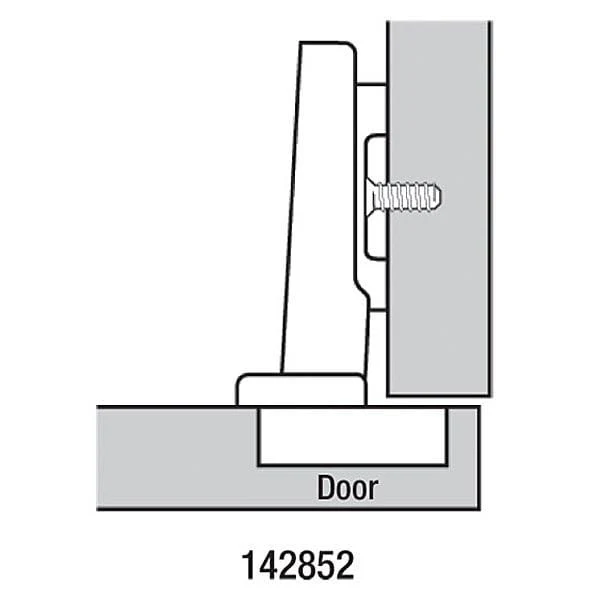 Full Overlay Clip Top Hinge w/cam Plate - 120° - 1 Pair - Image 2