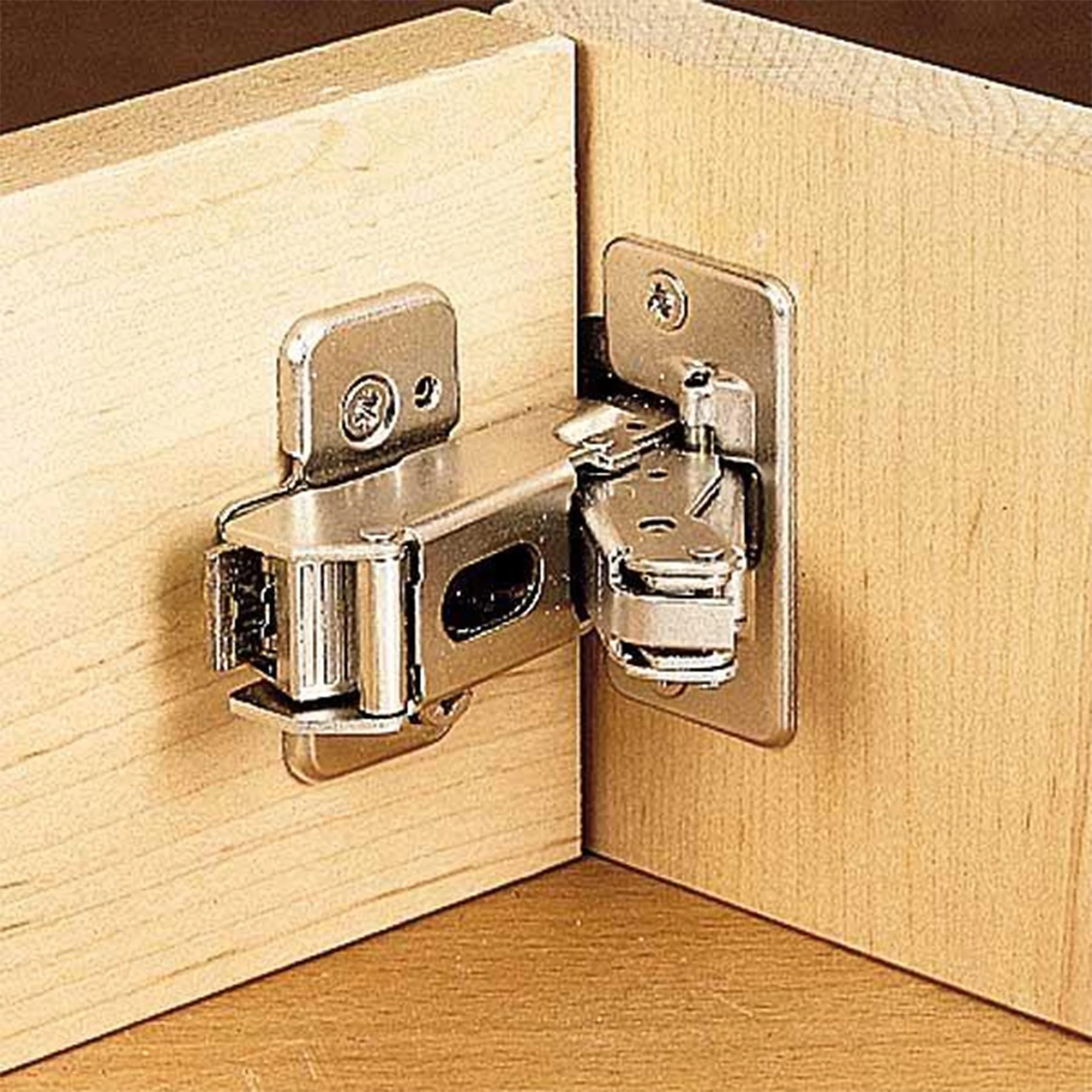Half Overlay Clip Top Hinge w/cam Plate – 170° – 1 Pair