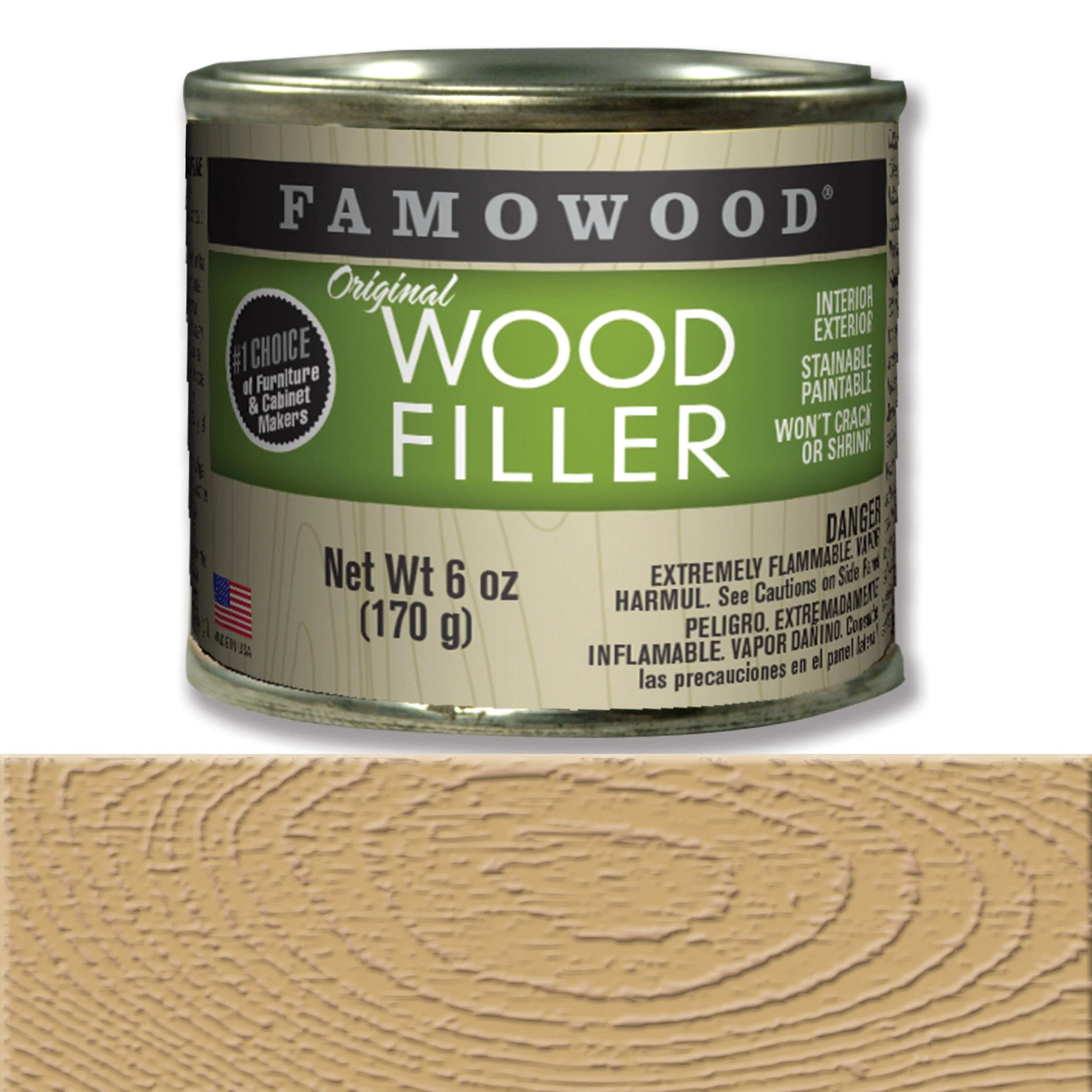 Wood Filler – Solvent Based – 6 oz