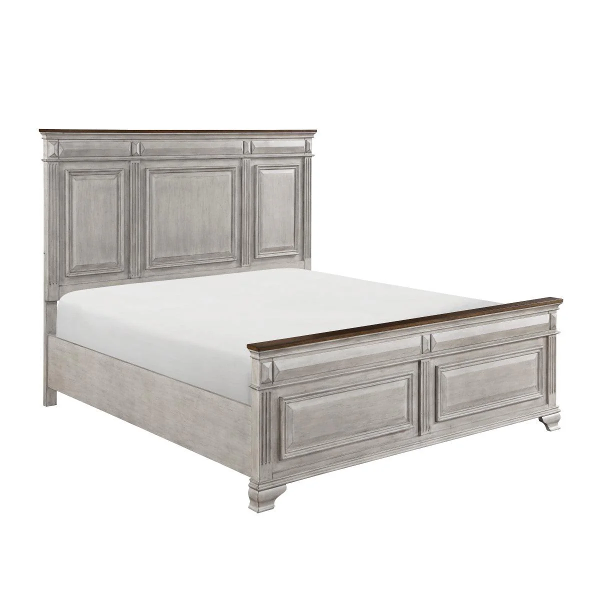 Marquette Gray Brown Oak King Bed - Image 2
