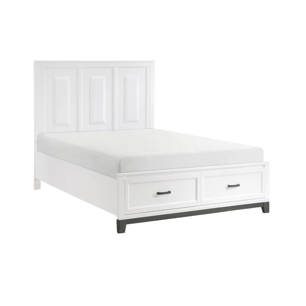 Hela White Storage Platform Queen Bed - Image 3