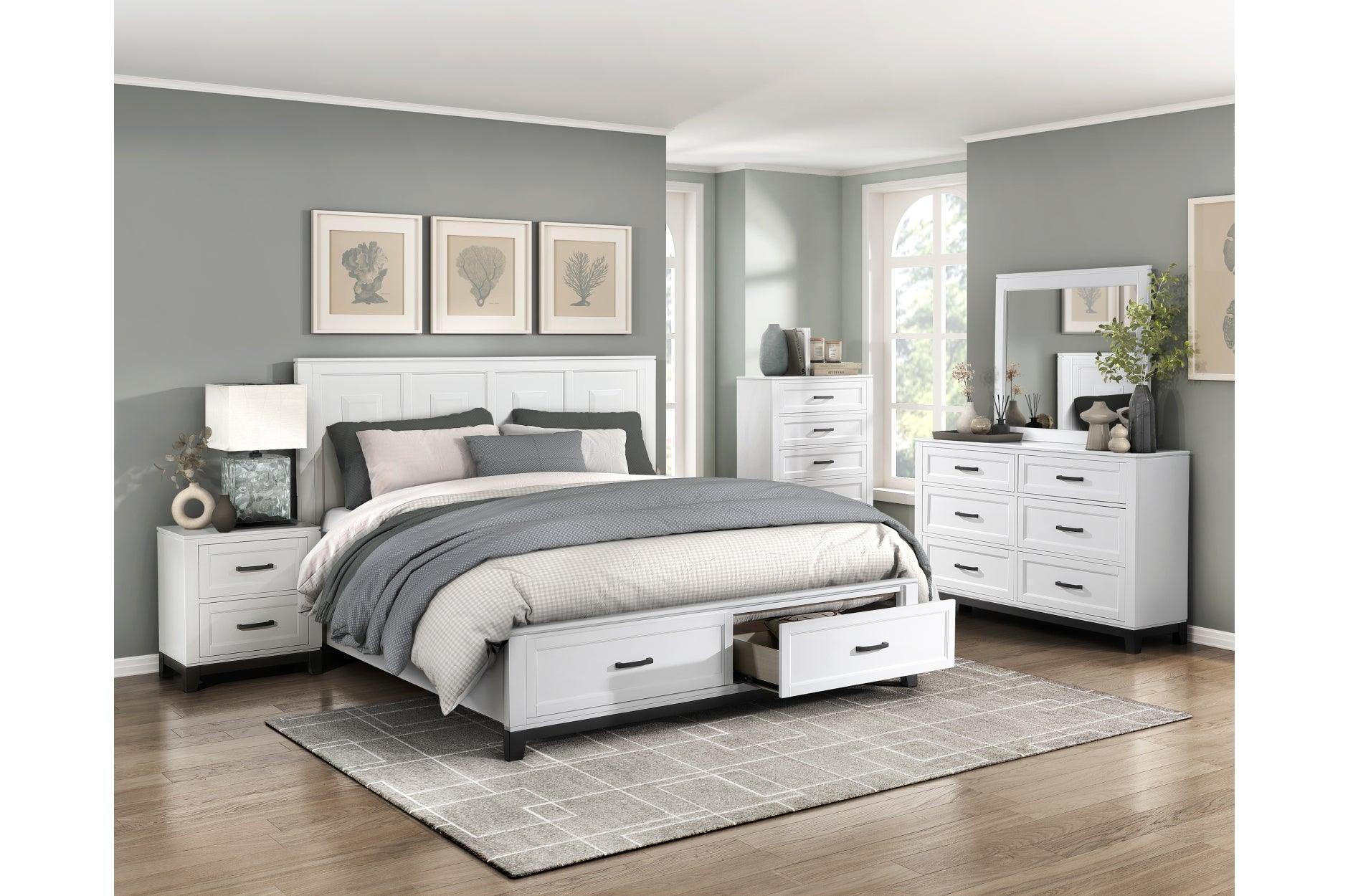 Garretson White Storage Platform Bedroom Set - Image 2