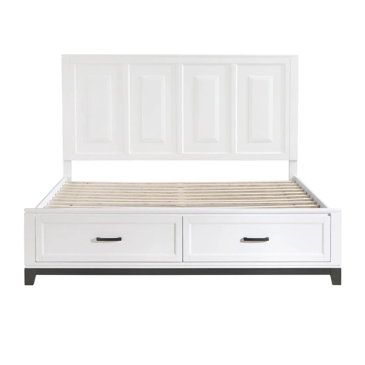 Hela White Storage Platform King Bed - Image 2