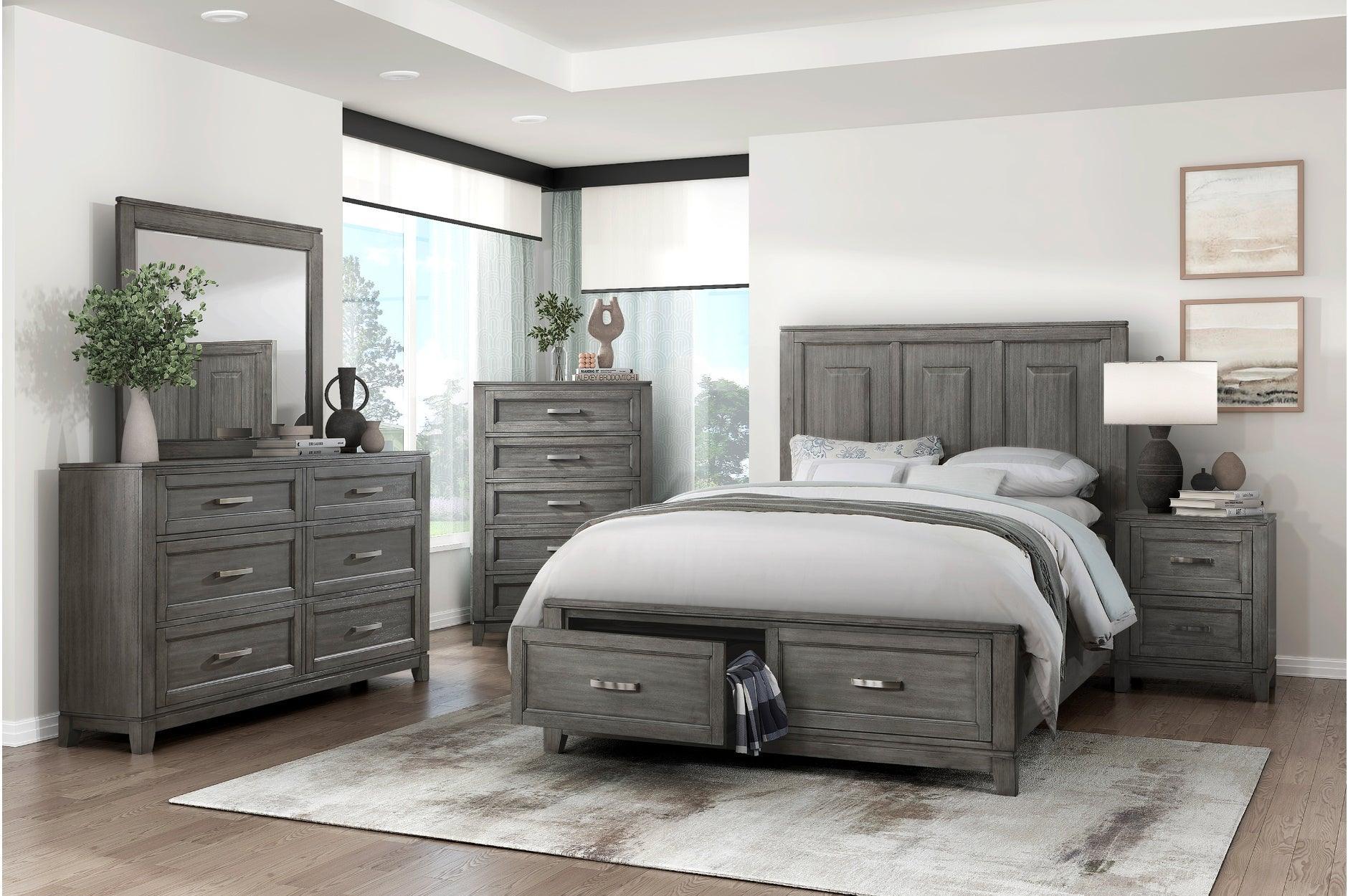 Garretson Gray Storage Platform Bedroom Set - Image 1