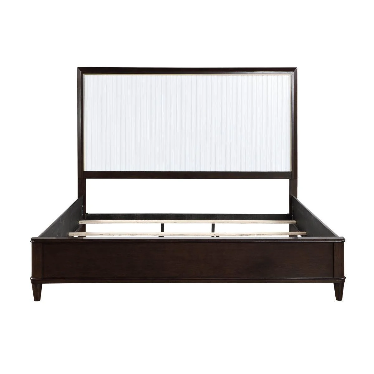 Niles White Brown Panel Queen Bed - Image 3