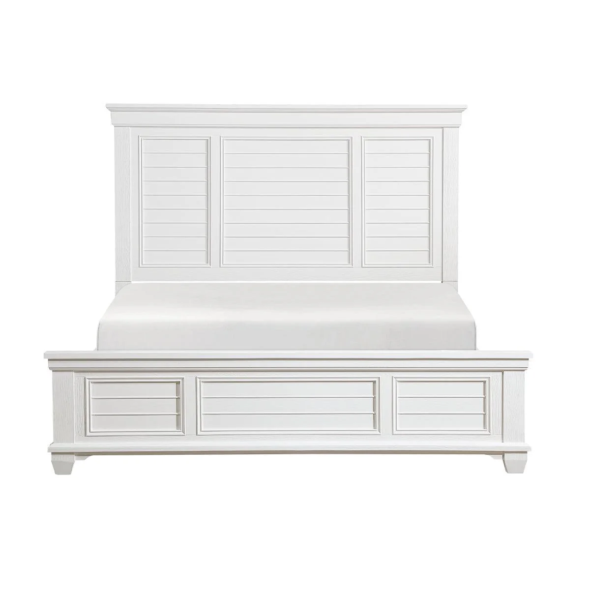 Mackinac White King Bed - Image 1