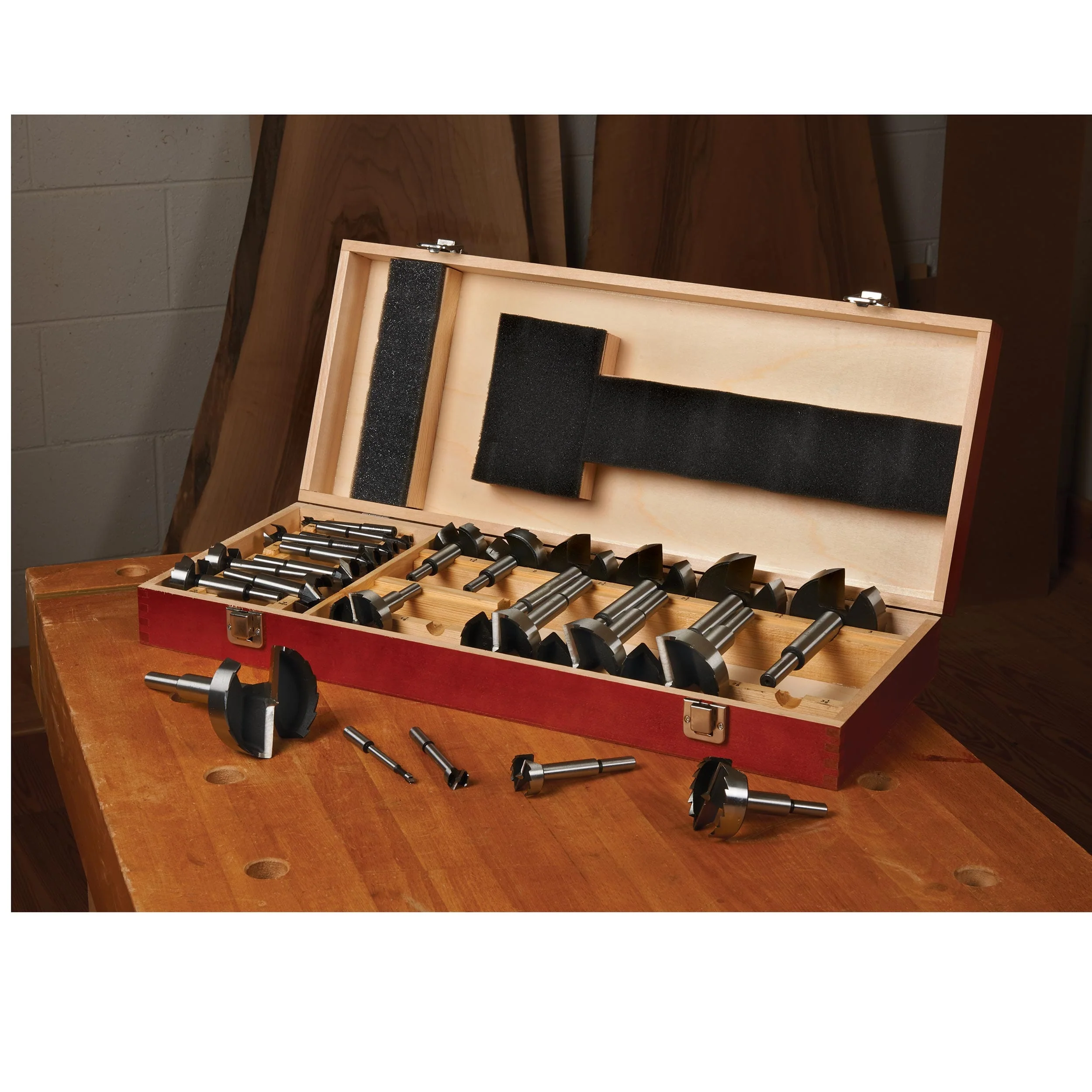 Forstner Bit Set - High-Carbon Steel - Imperial - 24 Piece - Image 2