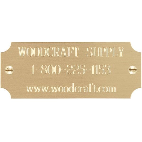 Custom Engraved Brass Plate 1″ x 2-1/2″ 3 lines