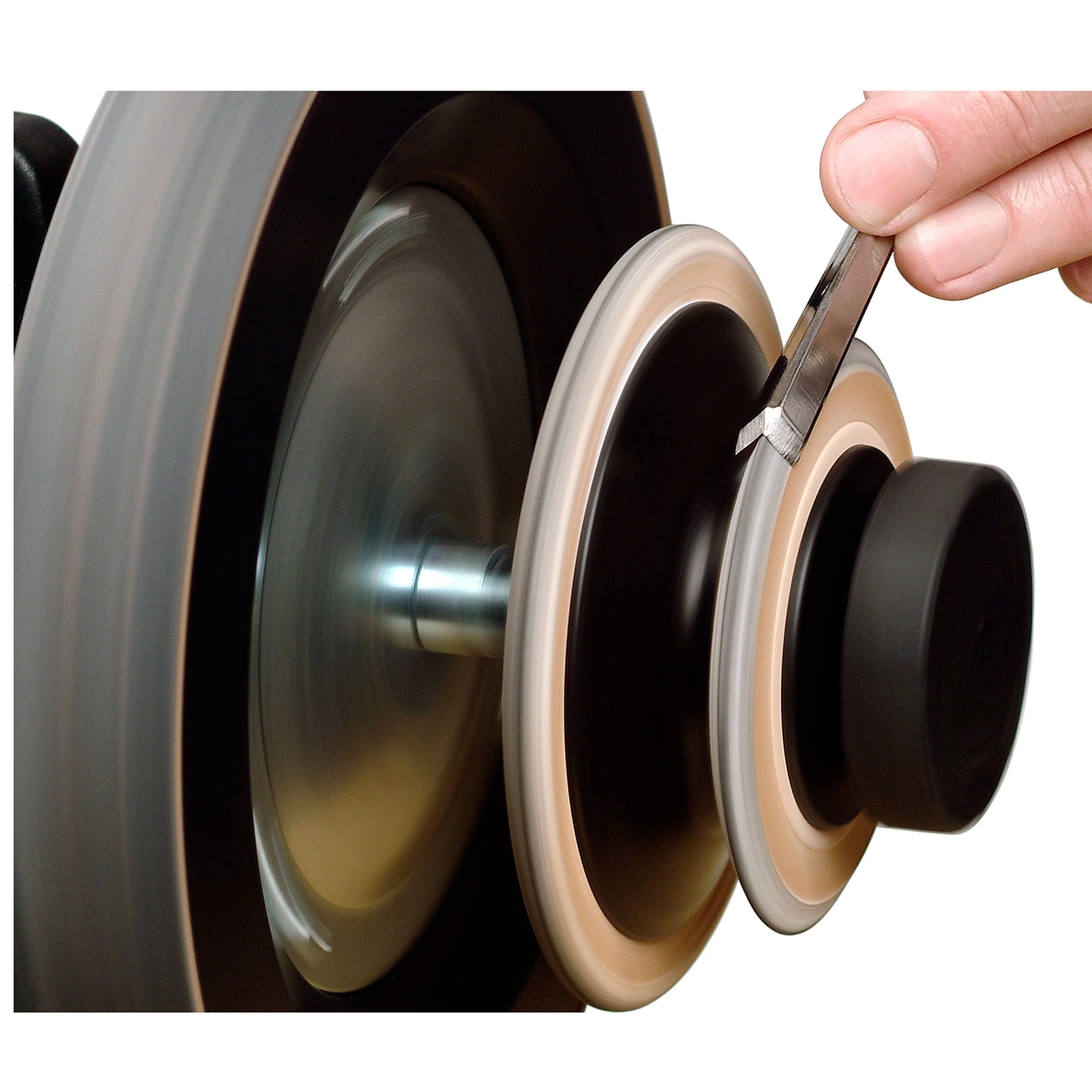 Profiled Leather Honing Wheel, LA-120 - Image 1