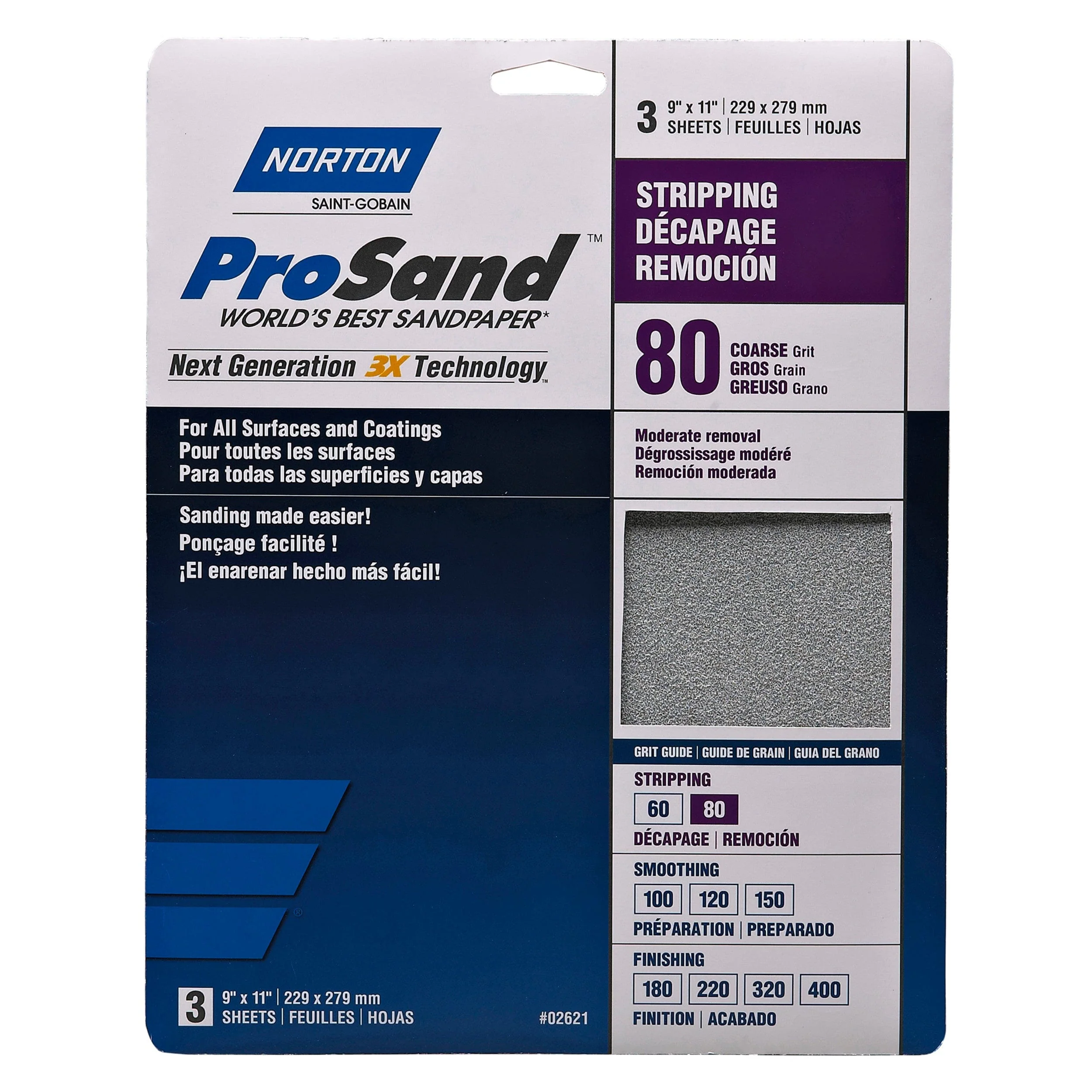ProSand 3X Sanding Sheets - 9" x 11" - Image 1