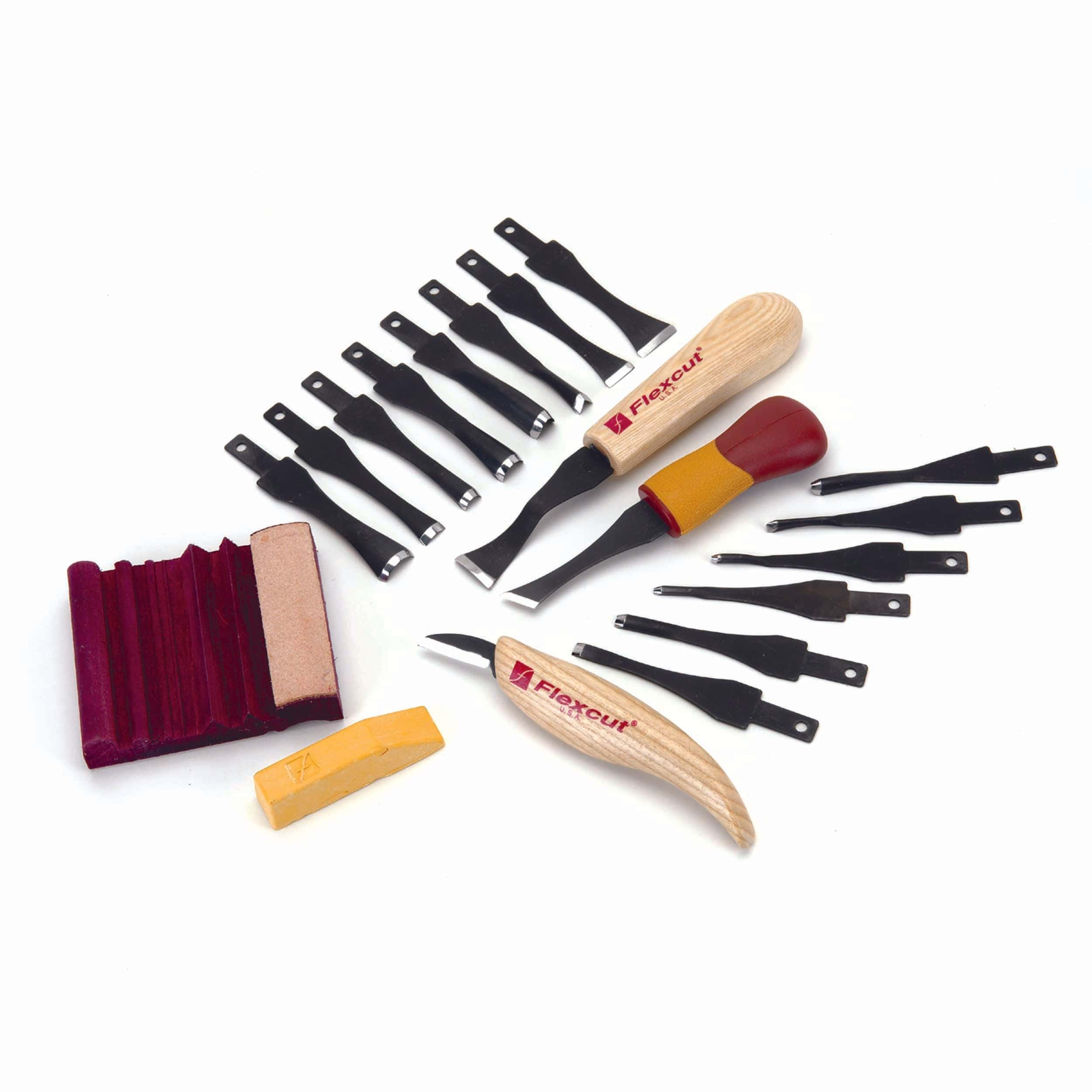 Deluxe Starter Carving Set w/ Free Relief Carving DVD – 21 Piece