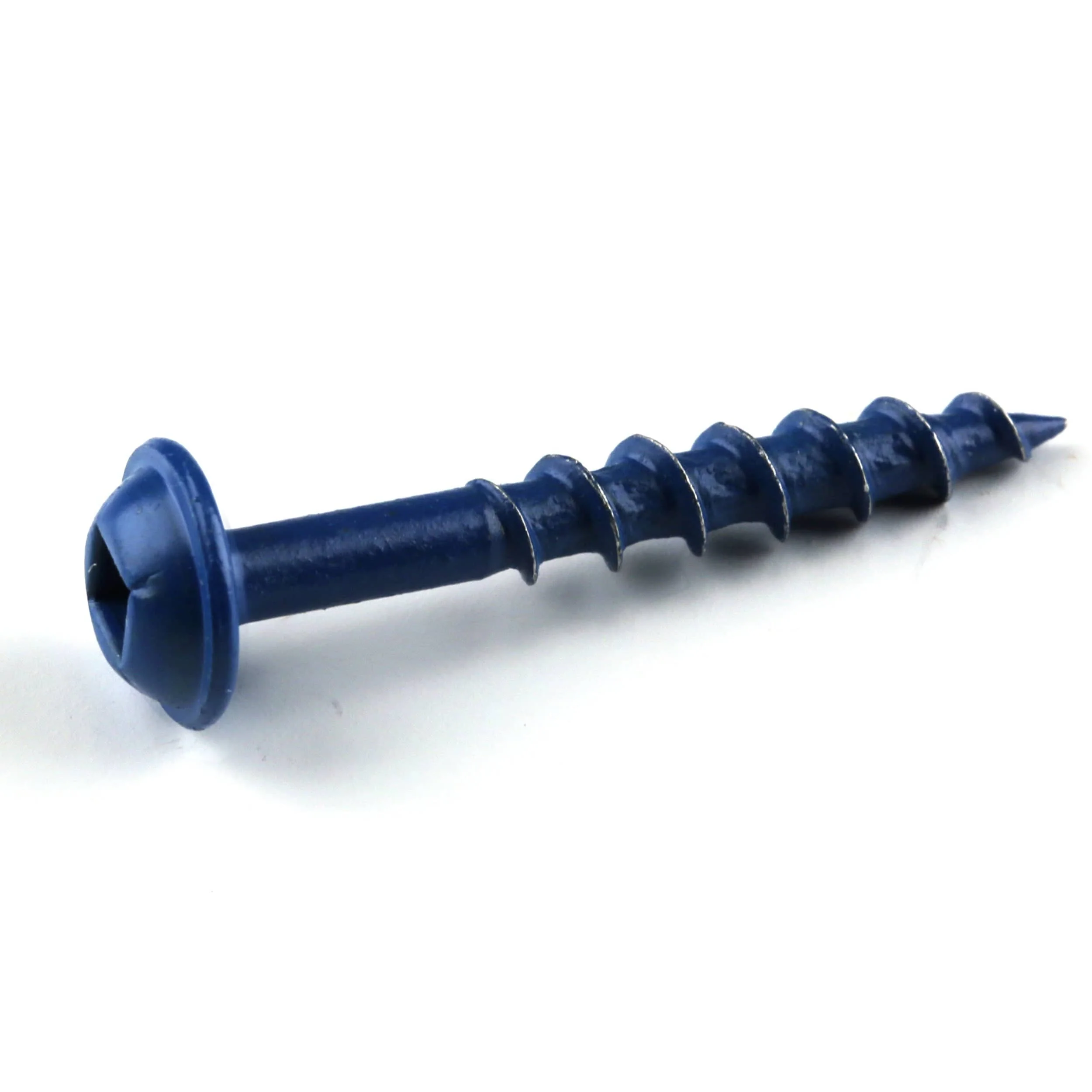Pocket Hole Screw – #8 Coarse – Square Drive – Washer Head – Blue-Kote