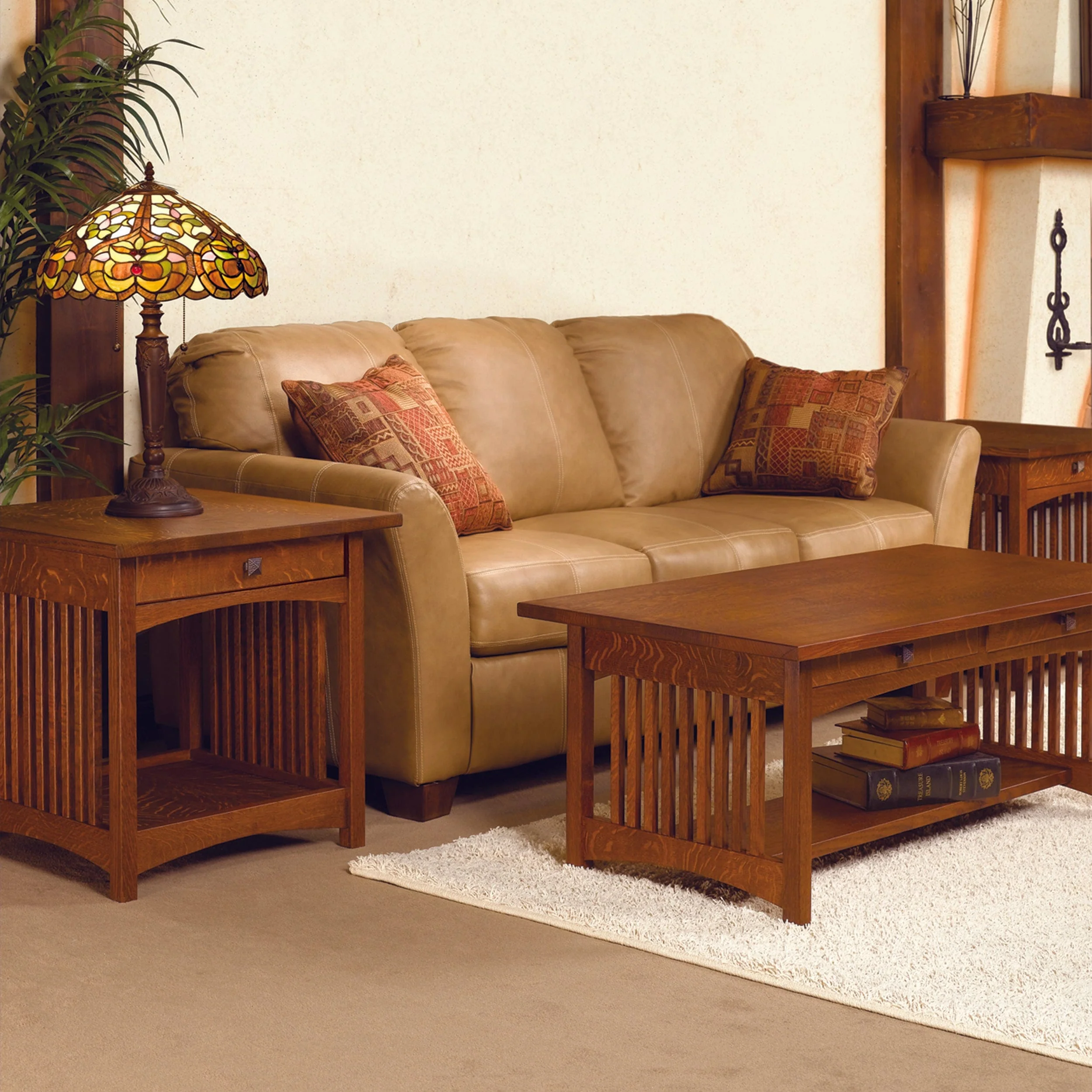 Woodworking Project Paper Plan to Build Mission Coffee and End Table - Image 1