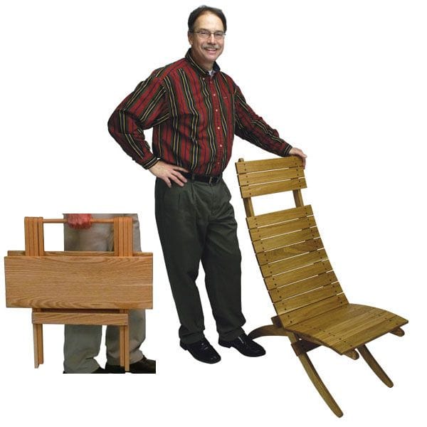 Cross-Brace Chair and Folding Table – Downloadable Plan
